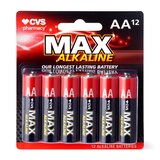 CVS Max Alkaline Batteries, AA, 1.5 Volt, thumbnail image 1 of 2