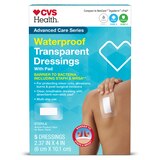 CVS Heath Waterproof Transparent Dressings with Pad, 5 CT, thumbnail image 1 of 4