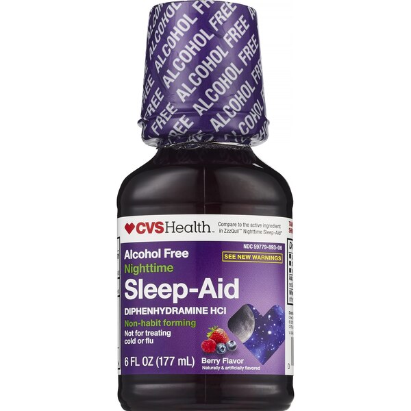 CVS Health Nighttime Sleep Aid Liquid, Berry