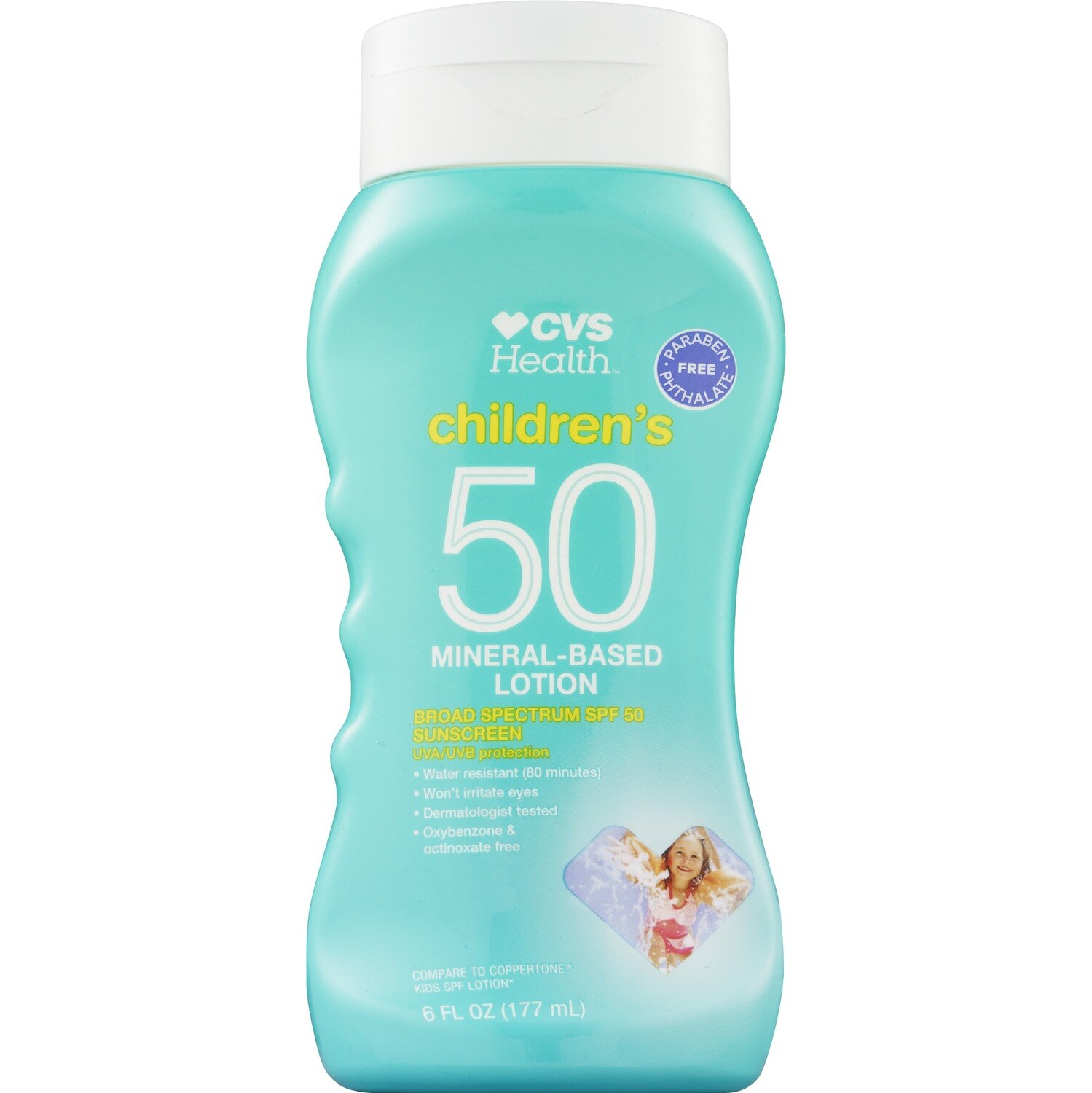 CVS Health Children's SPF 50 Mineral-Based Sun Lotion, 6 OZ