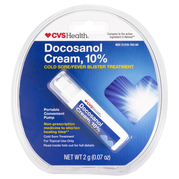 CVS Health Docosanol 10% Cream Pump, 0.07 OZ