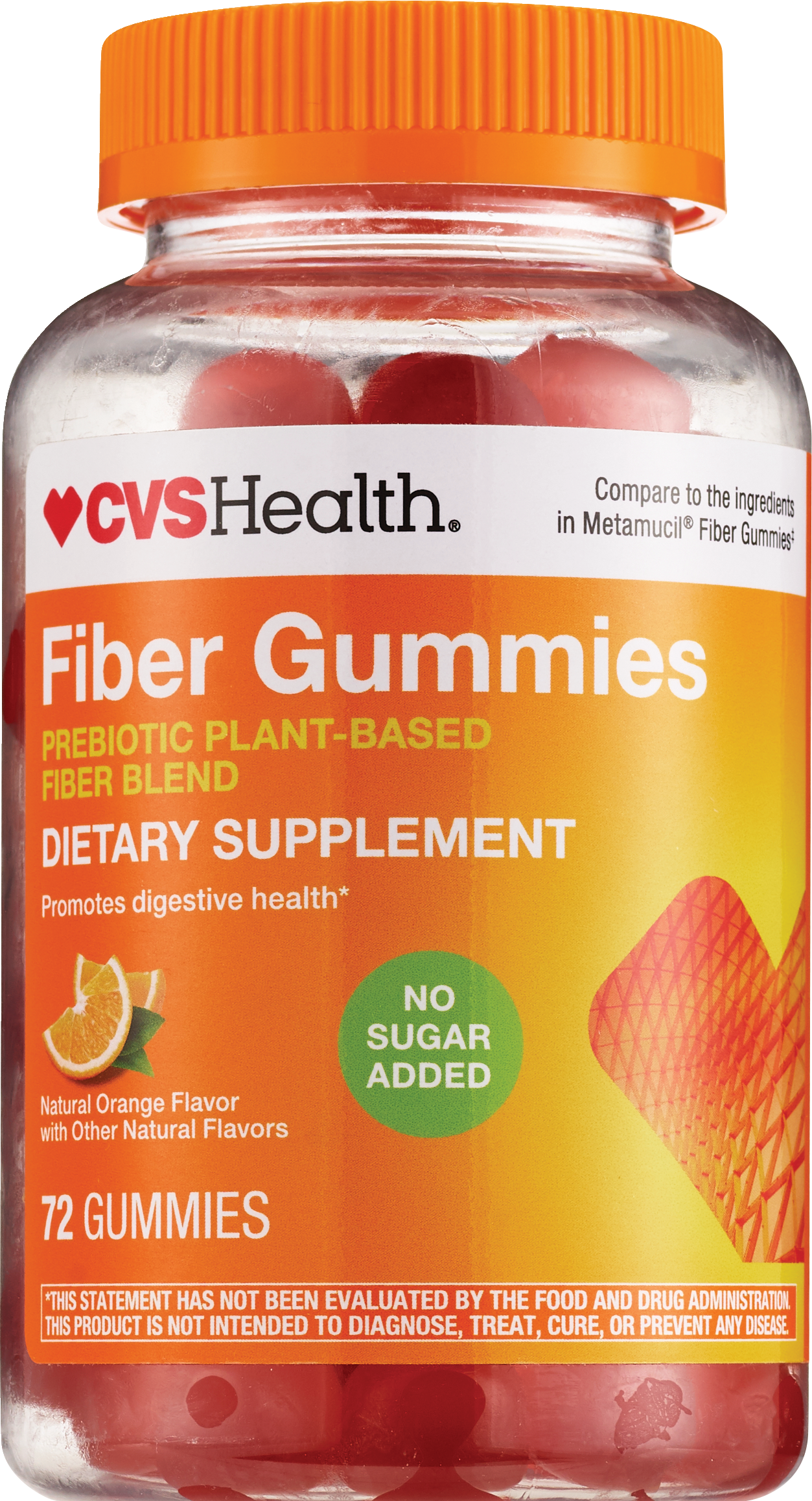 CVS Health Fiber Gummies, 72CT