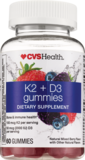 CVS Health K2 + D3 Gummies, 60CT, thumbnail image 1 of 4