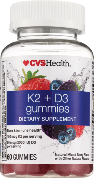 CVS Health K2 + D3 Gummies, 60CT