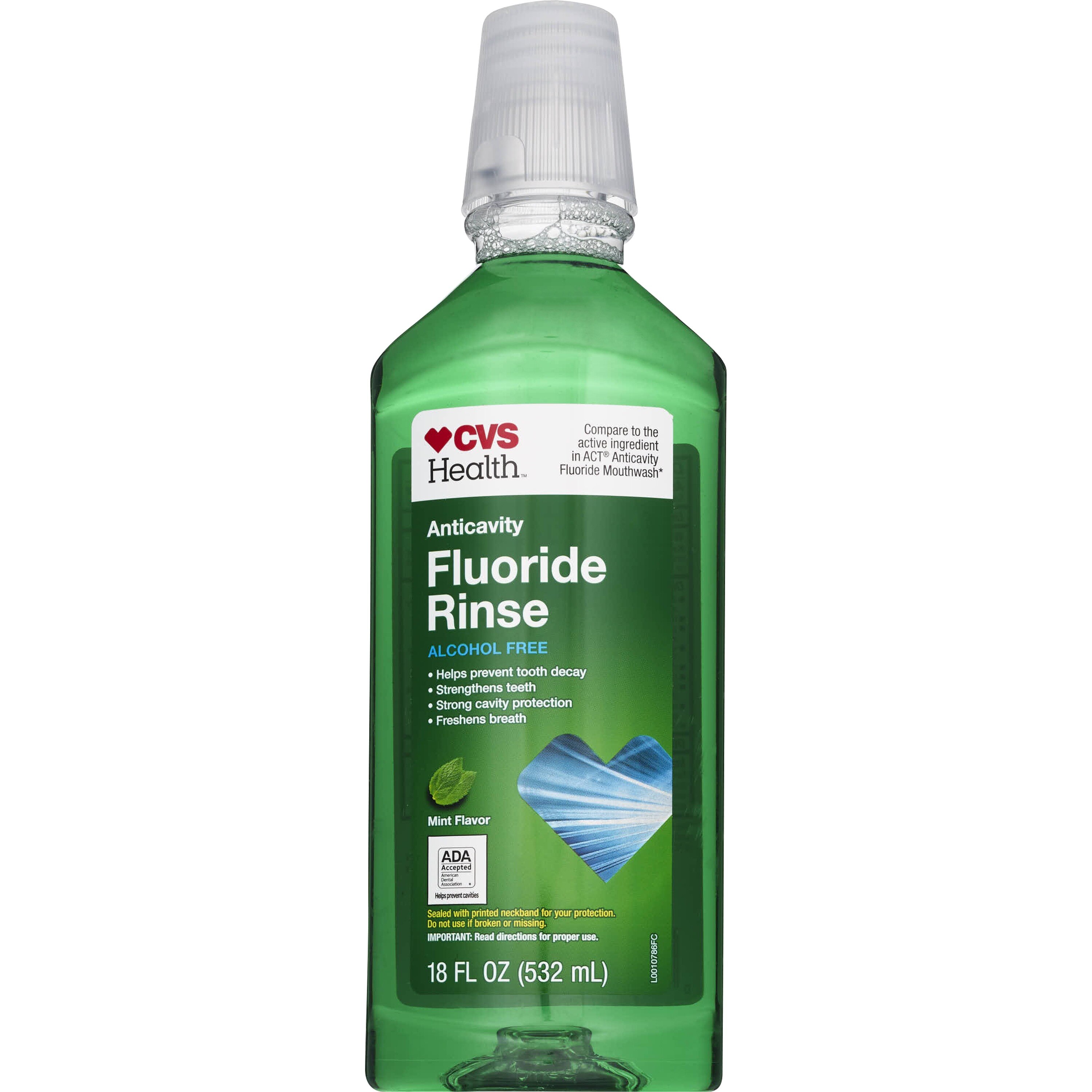 CVS Health Anticavity Alcohol Free Fluoride Rinse, Mint