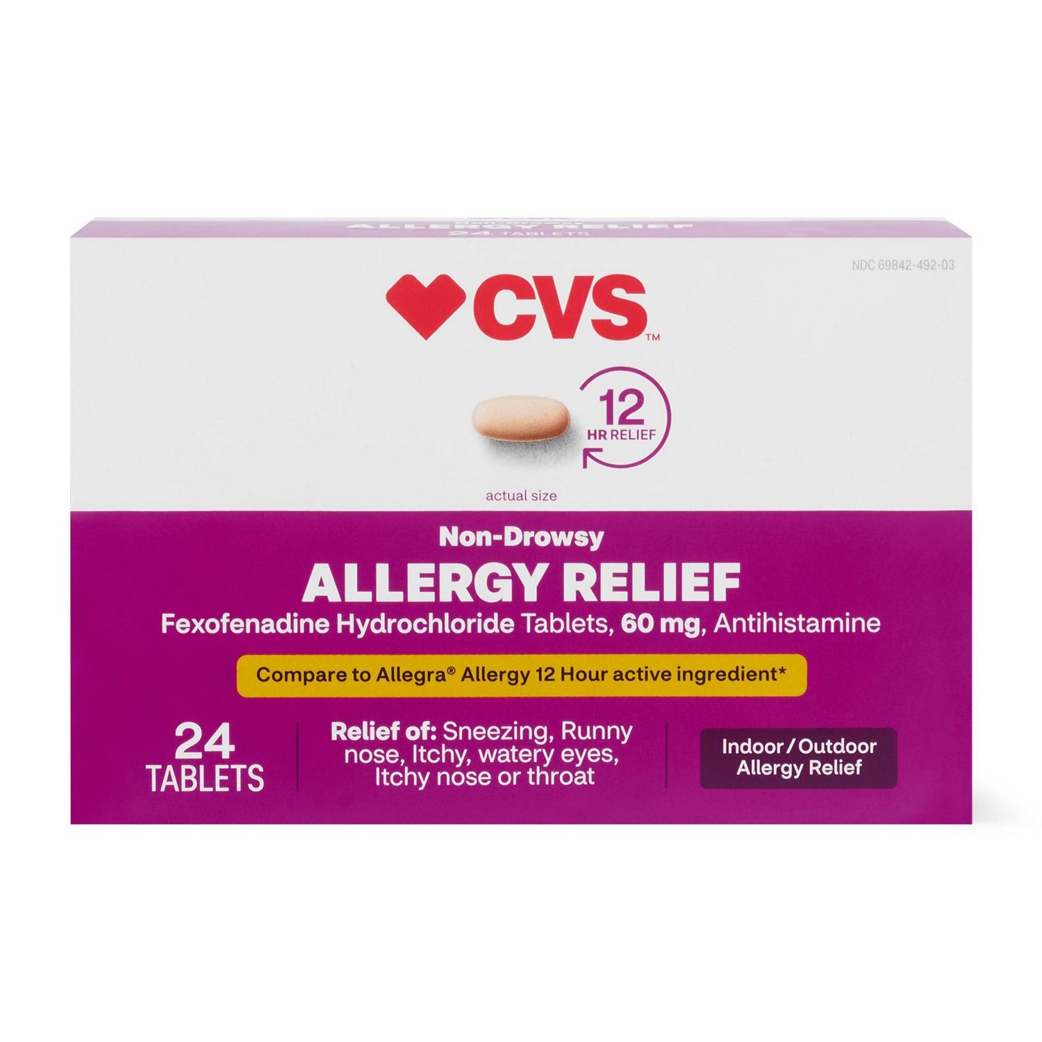 CVS Health Original Prescription Strength Allergy Relief Fexofenadine