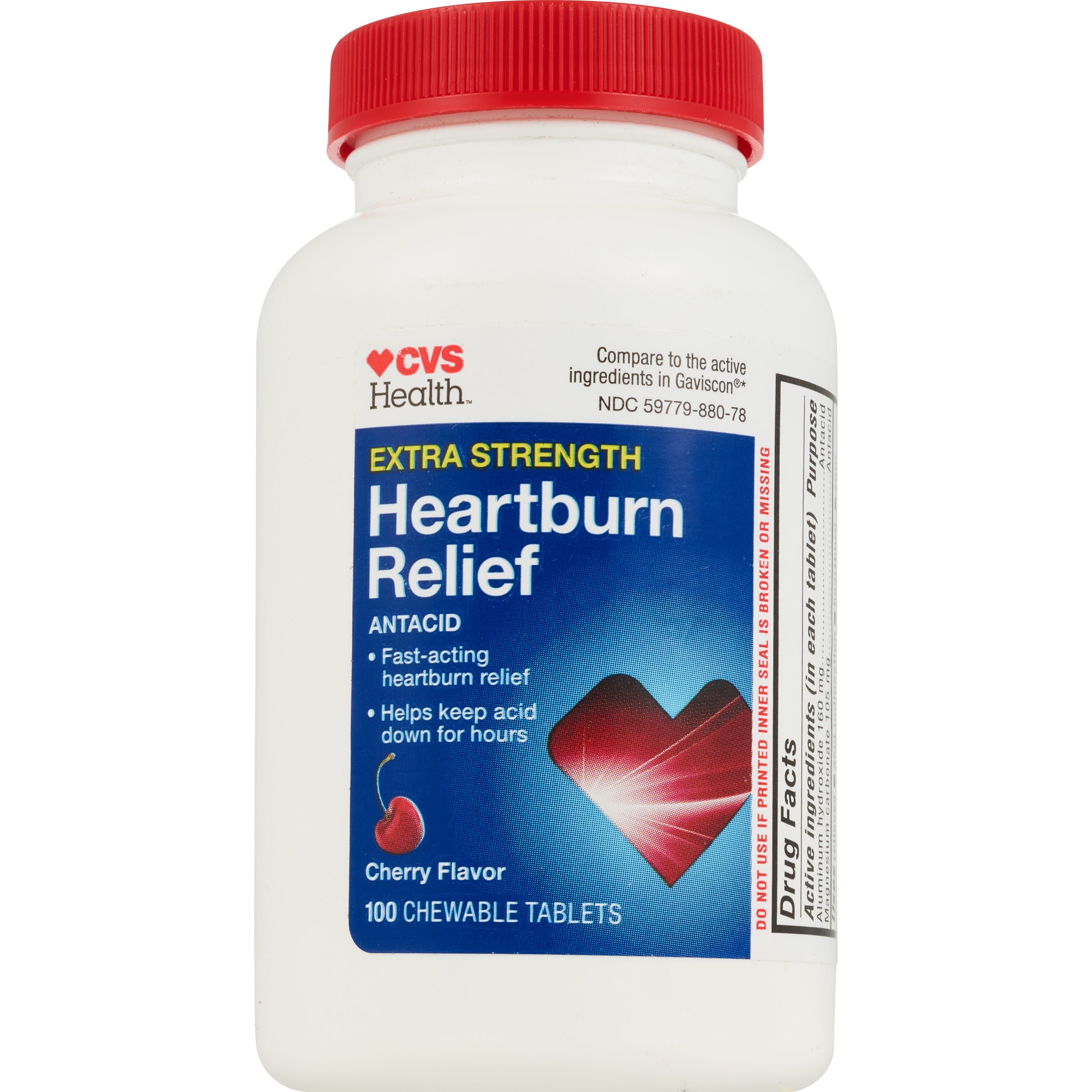 CVS Health Extra Strength Heartburn Relief Chewable Tablets