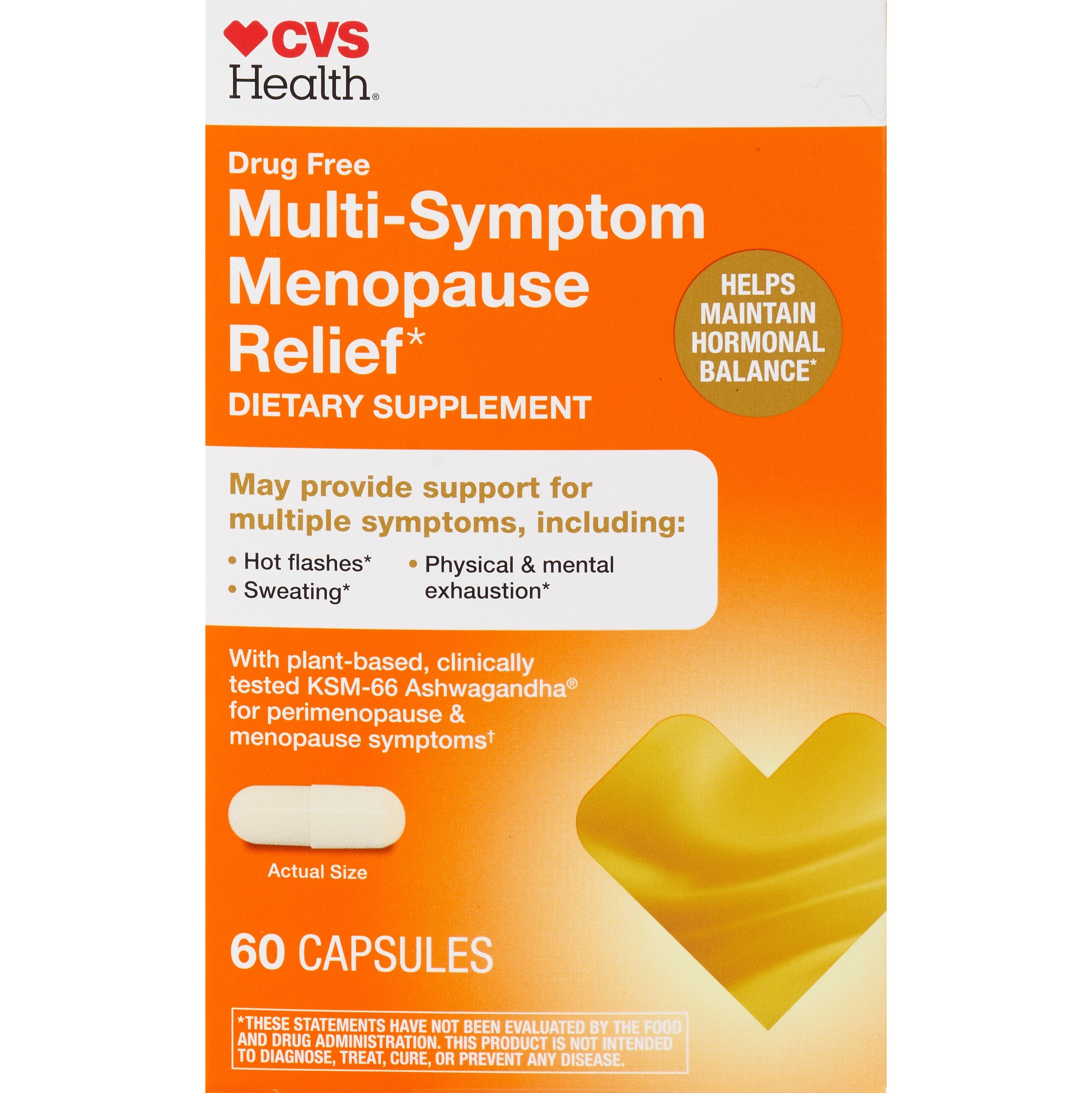 CVS Health Menopause Relief Capsules, 60 CT