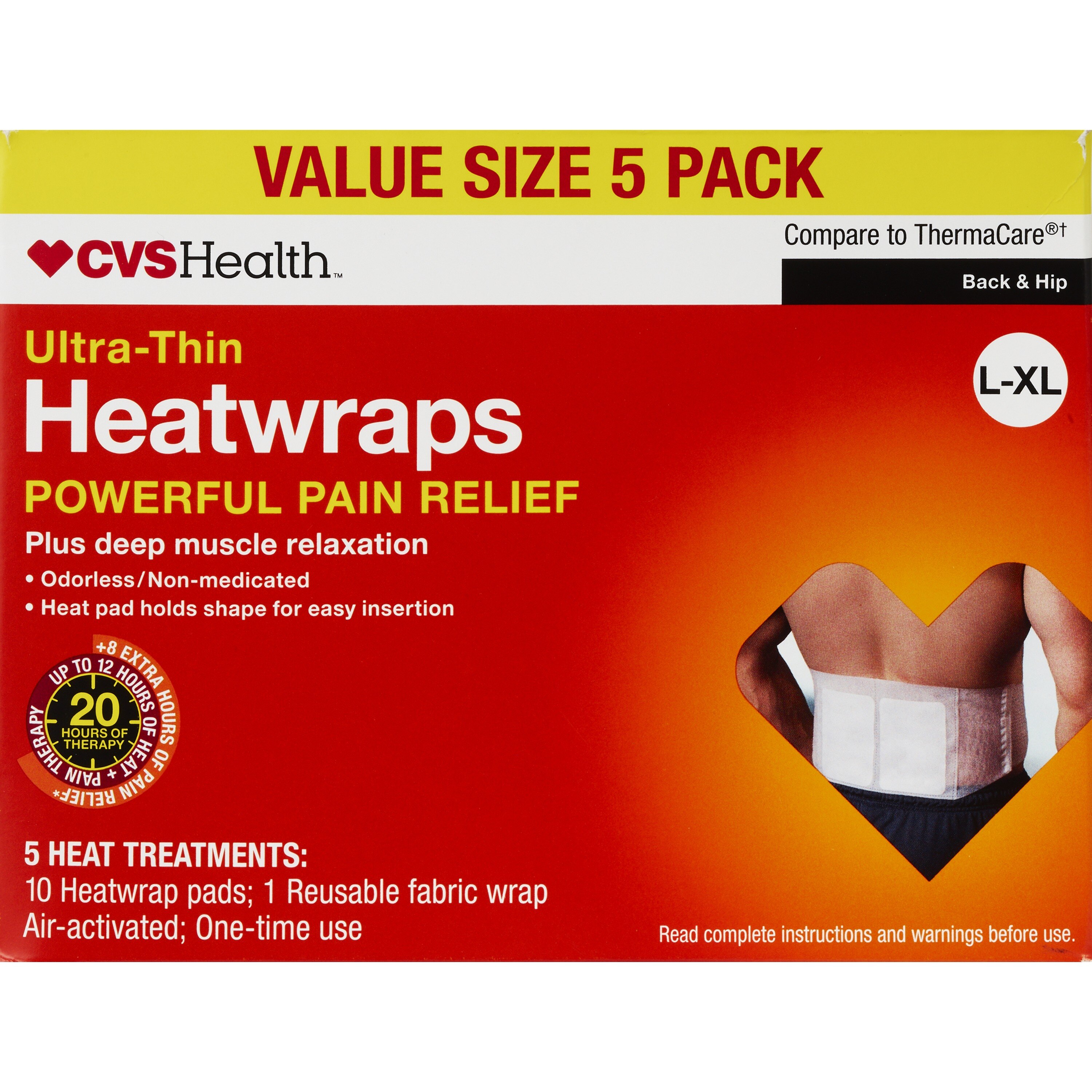 CVS Health Back & Hip Heatwraps