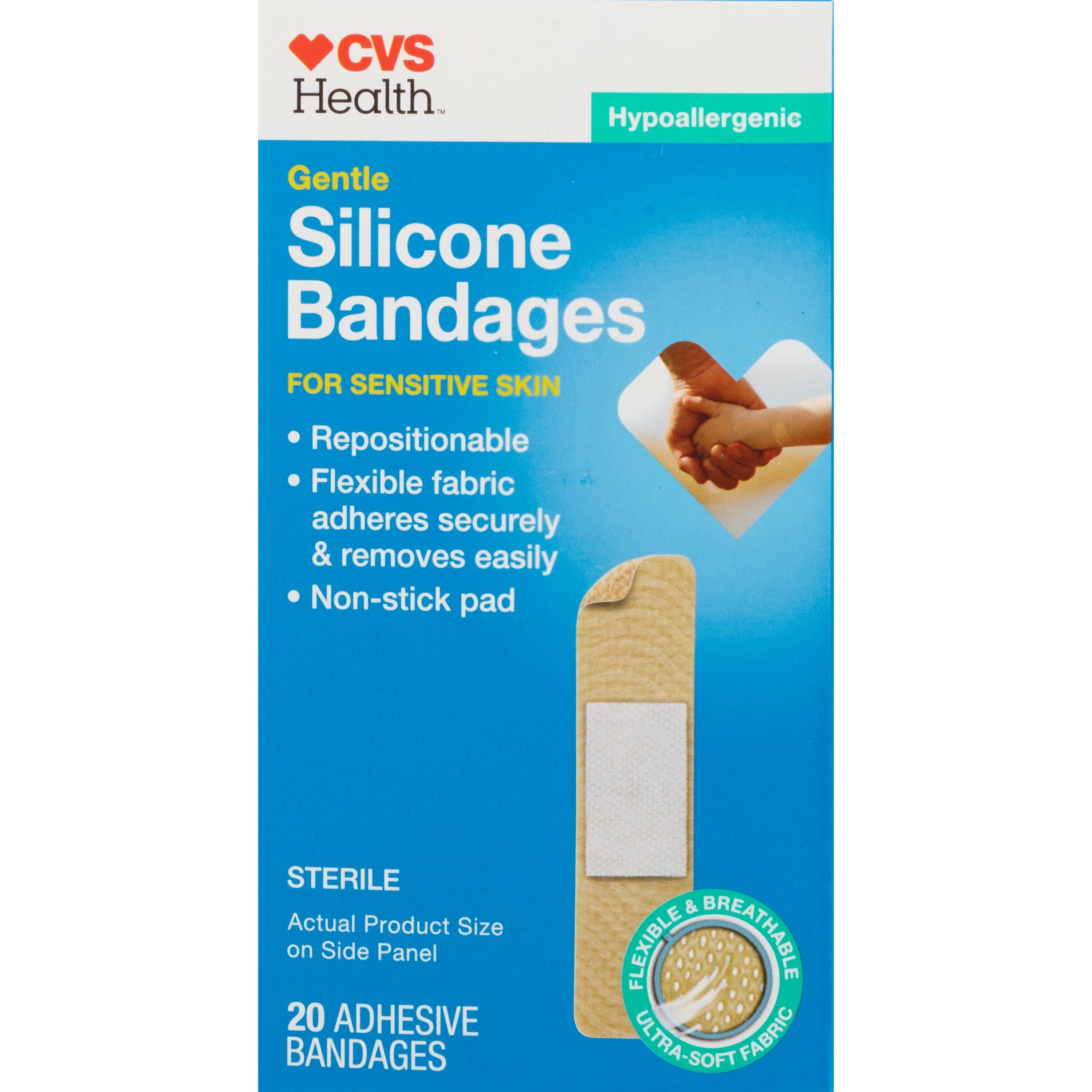 CVS Health Gentle Silicone Bandages