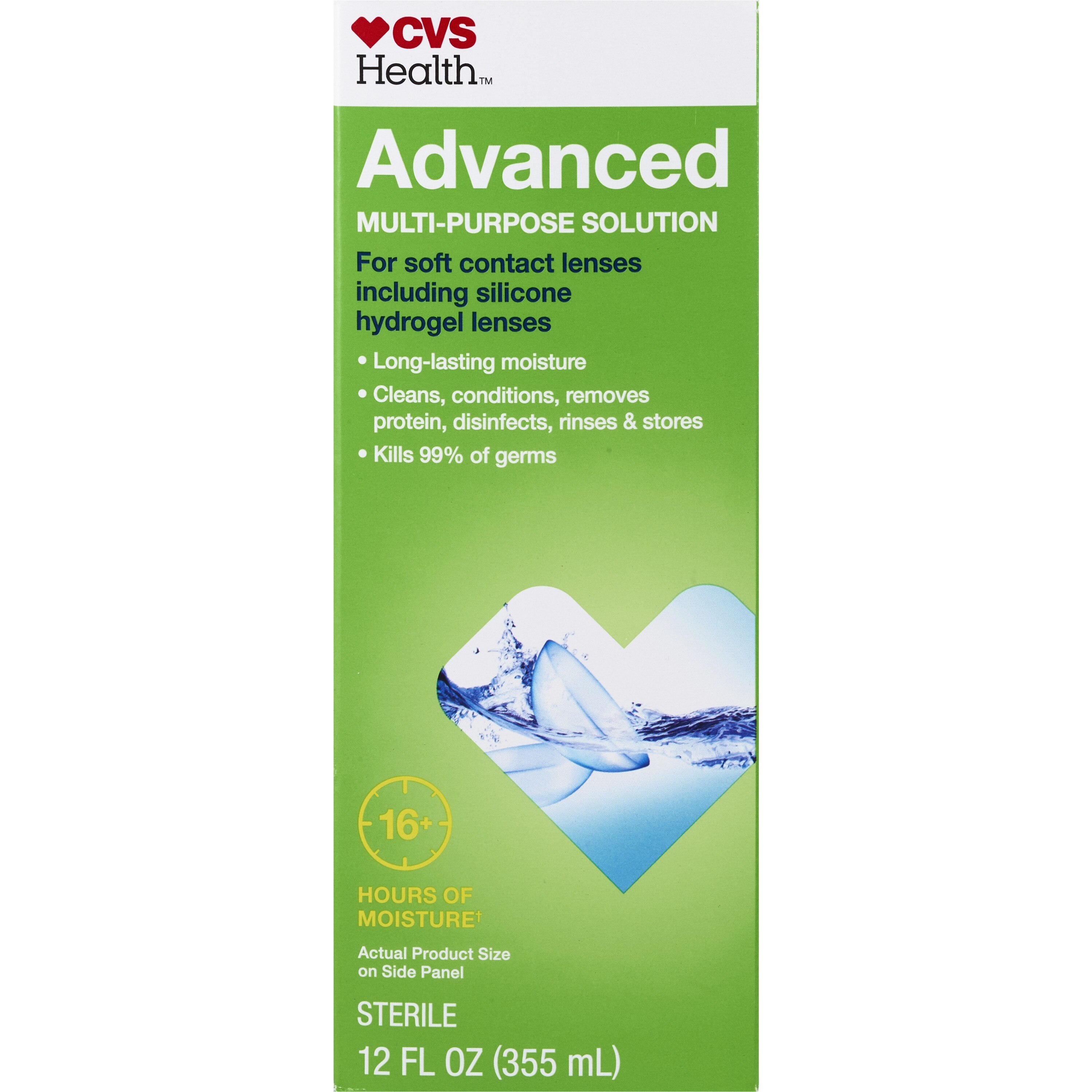 CVS Health Advanced Multi-Purpose Contact Lens Solution, 12 OZ