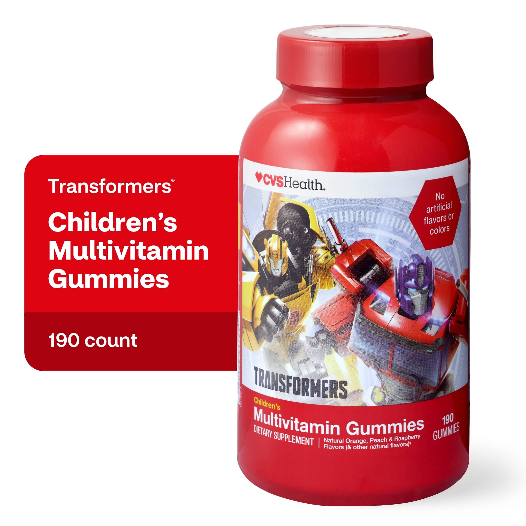 CVS Health Kid's Multivitamin Gummy, Transformers, 190 CT