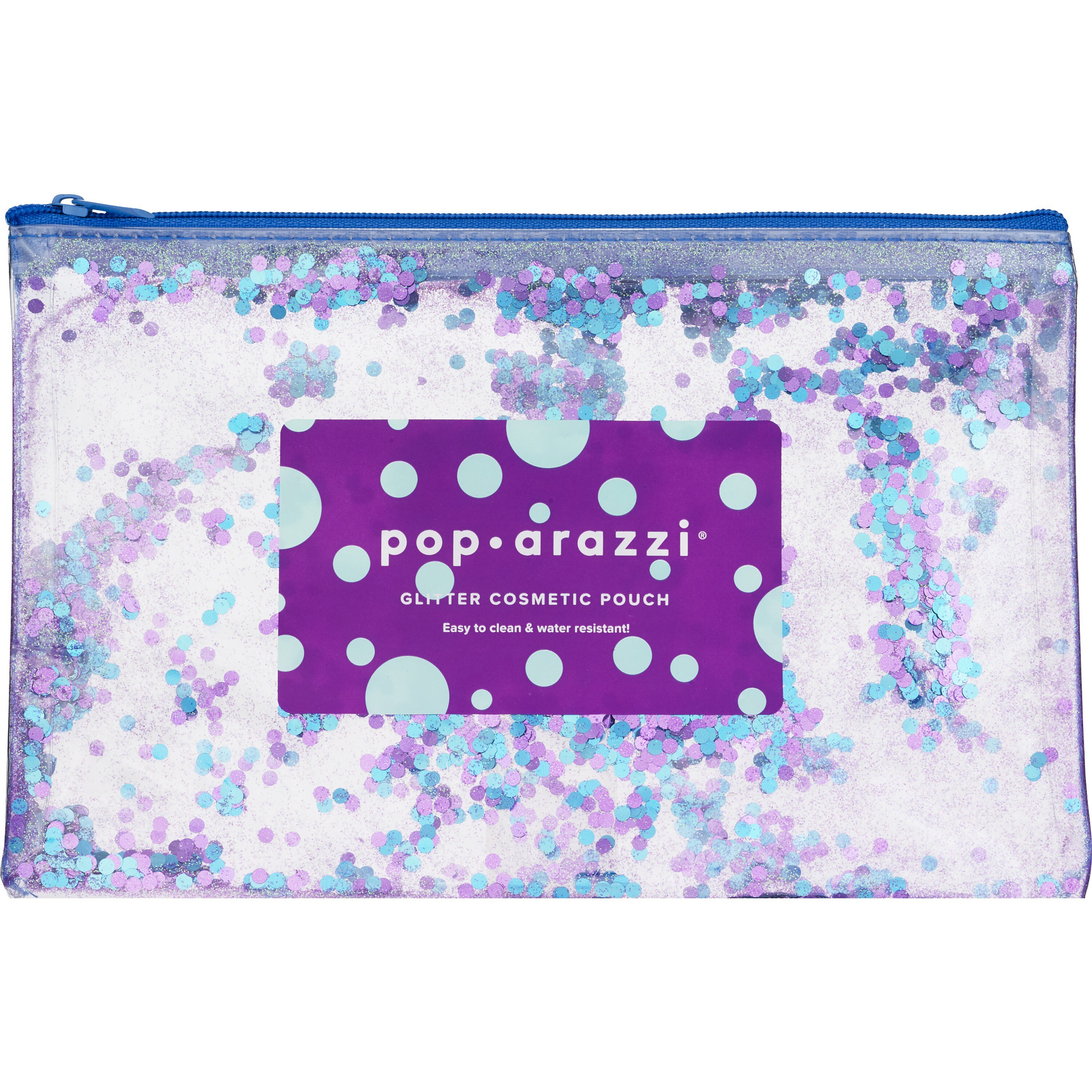 Pop-arazzi Glitter Large Cosmetic Pouch