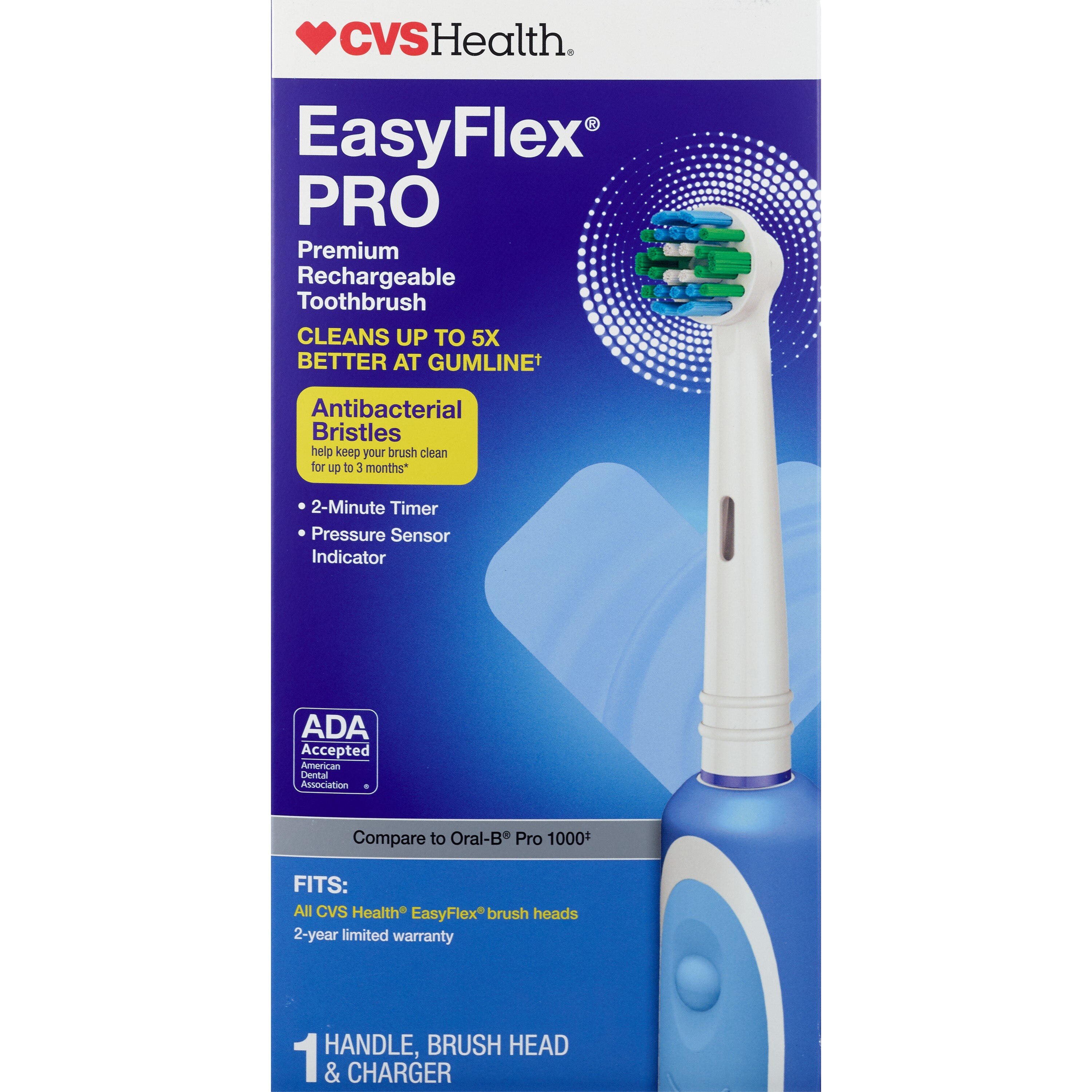 CVS Health EasyFlex Pro Premium Rechargeable Toothbrush