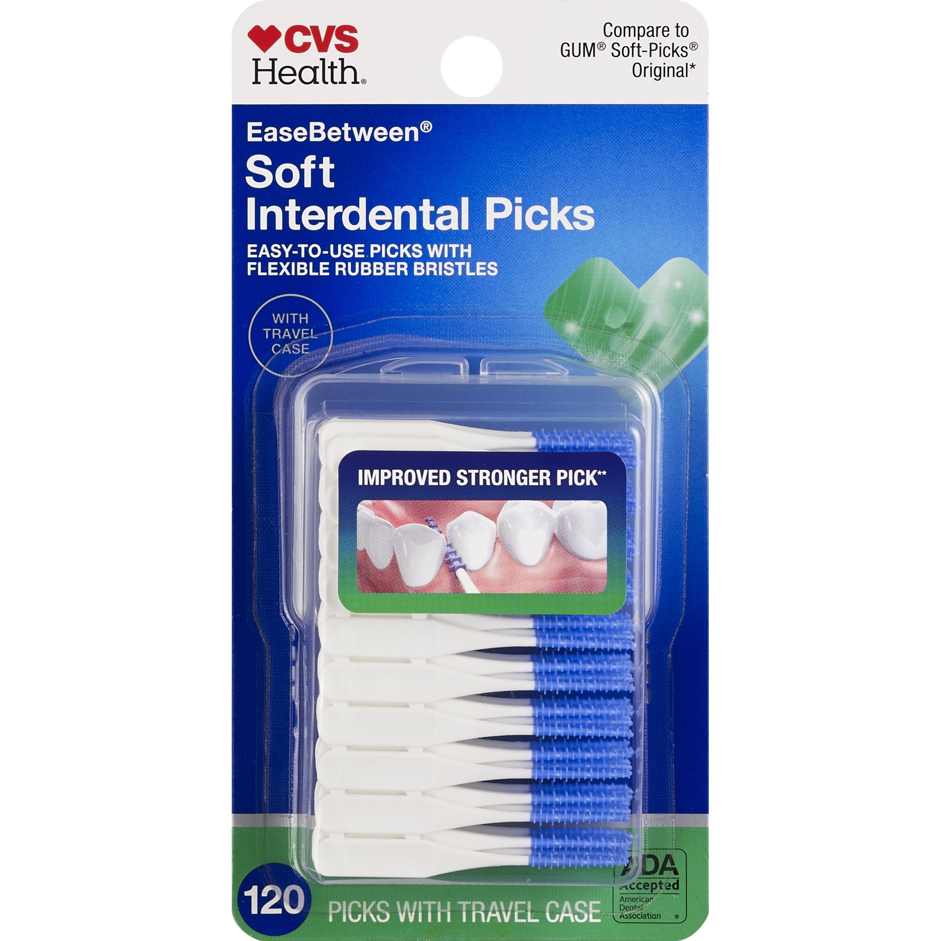 CVS Health EaseBetween Soft Interdental Picks, 120 CT