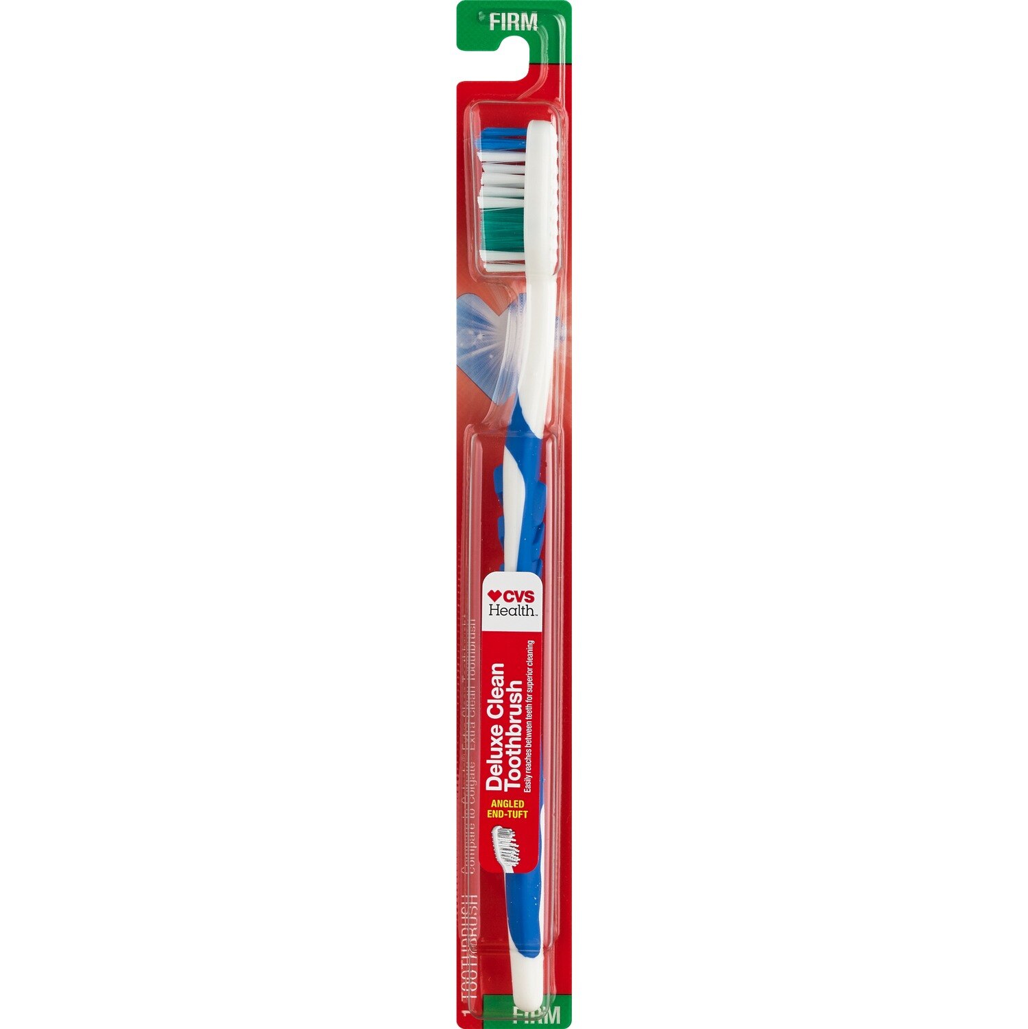 CVS Health Deluxe Clean Toothbrush, Firm Bristle