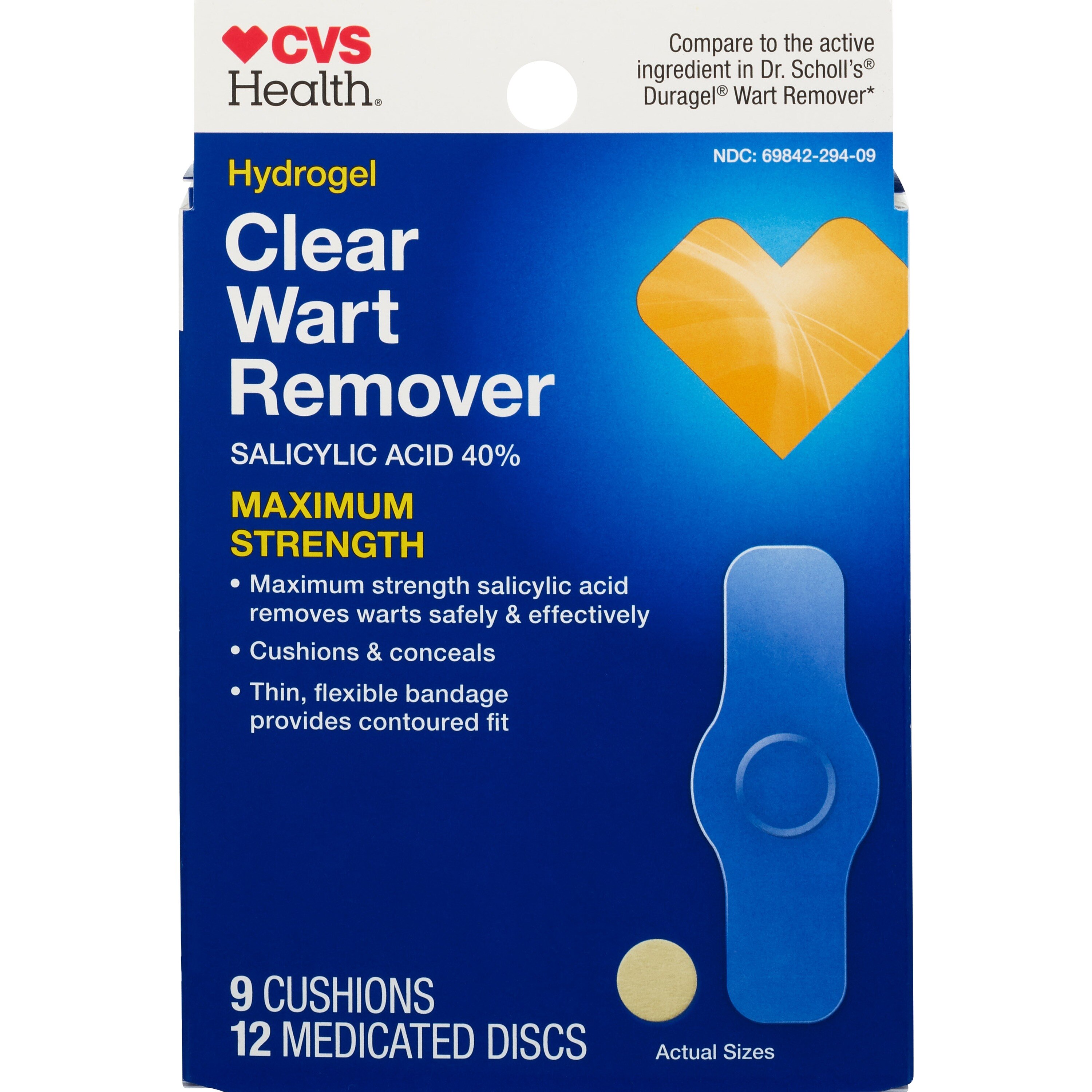 CVS Health Hydrogel Clean Wart Remover, 9 CT