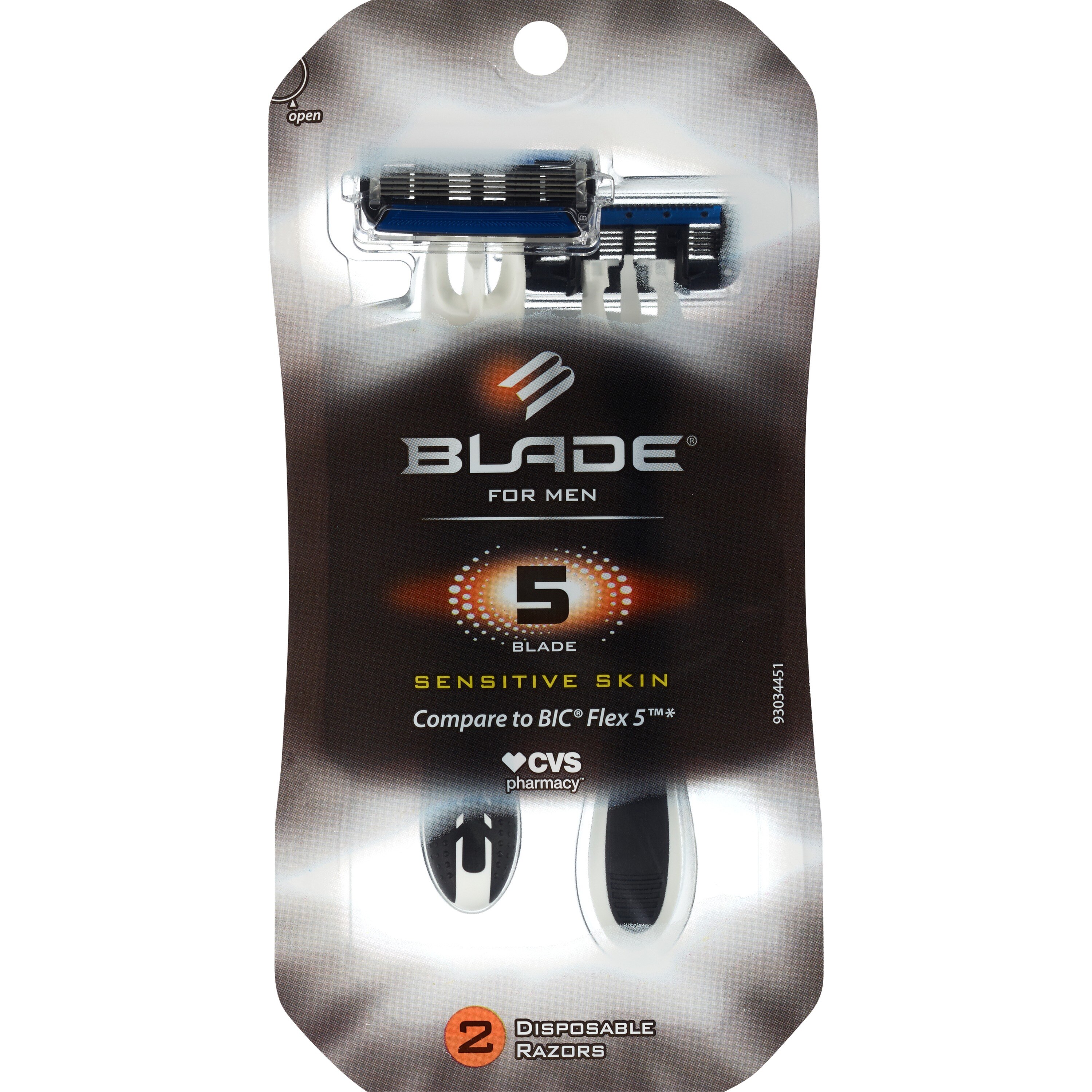 Blade 5 Blade Disposable Razor, 2 CT