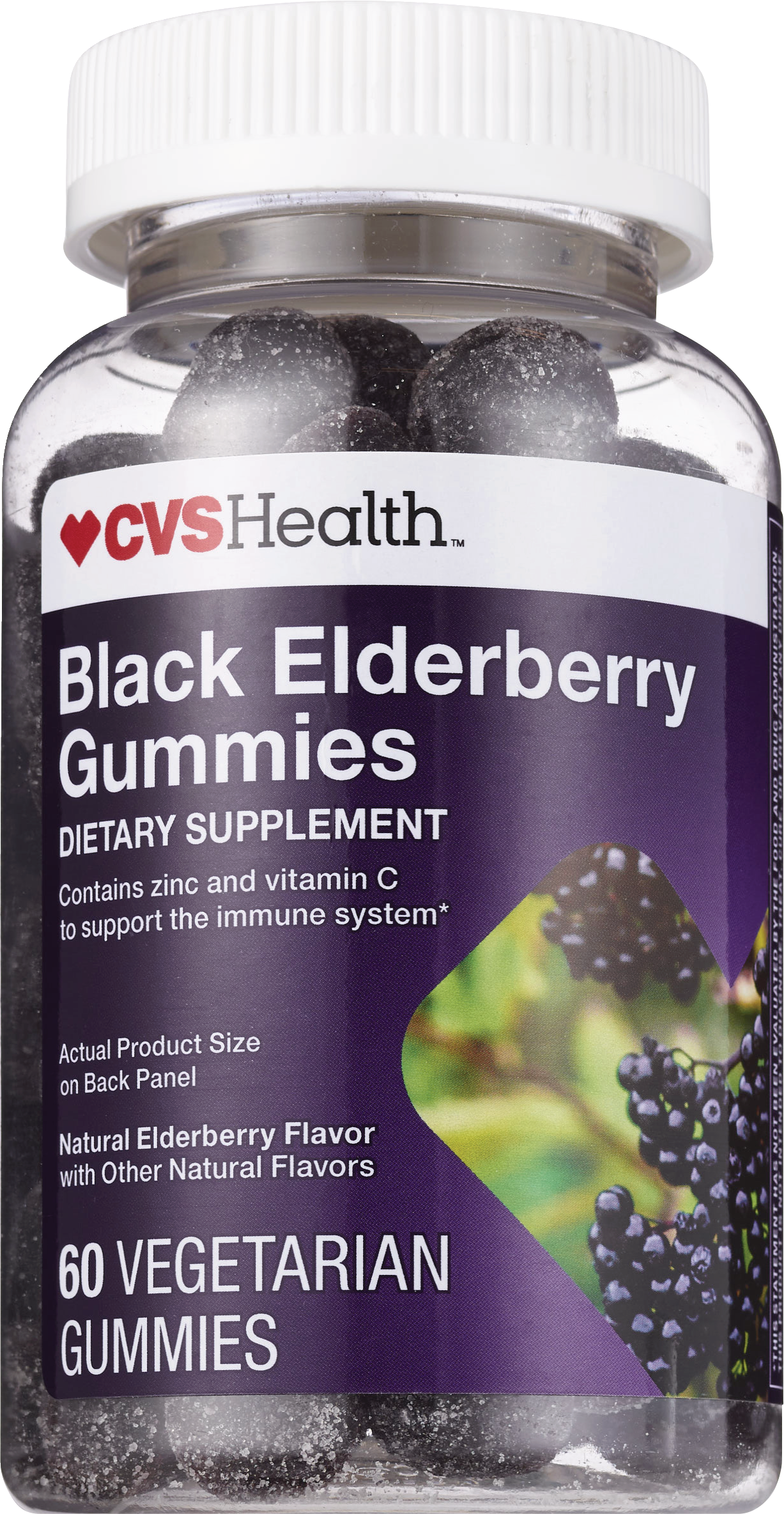 CVS Health Black Elderberry Gummies, 60 CT