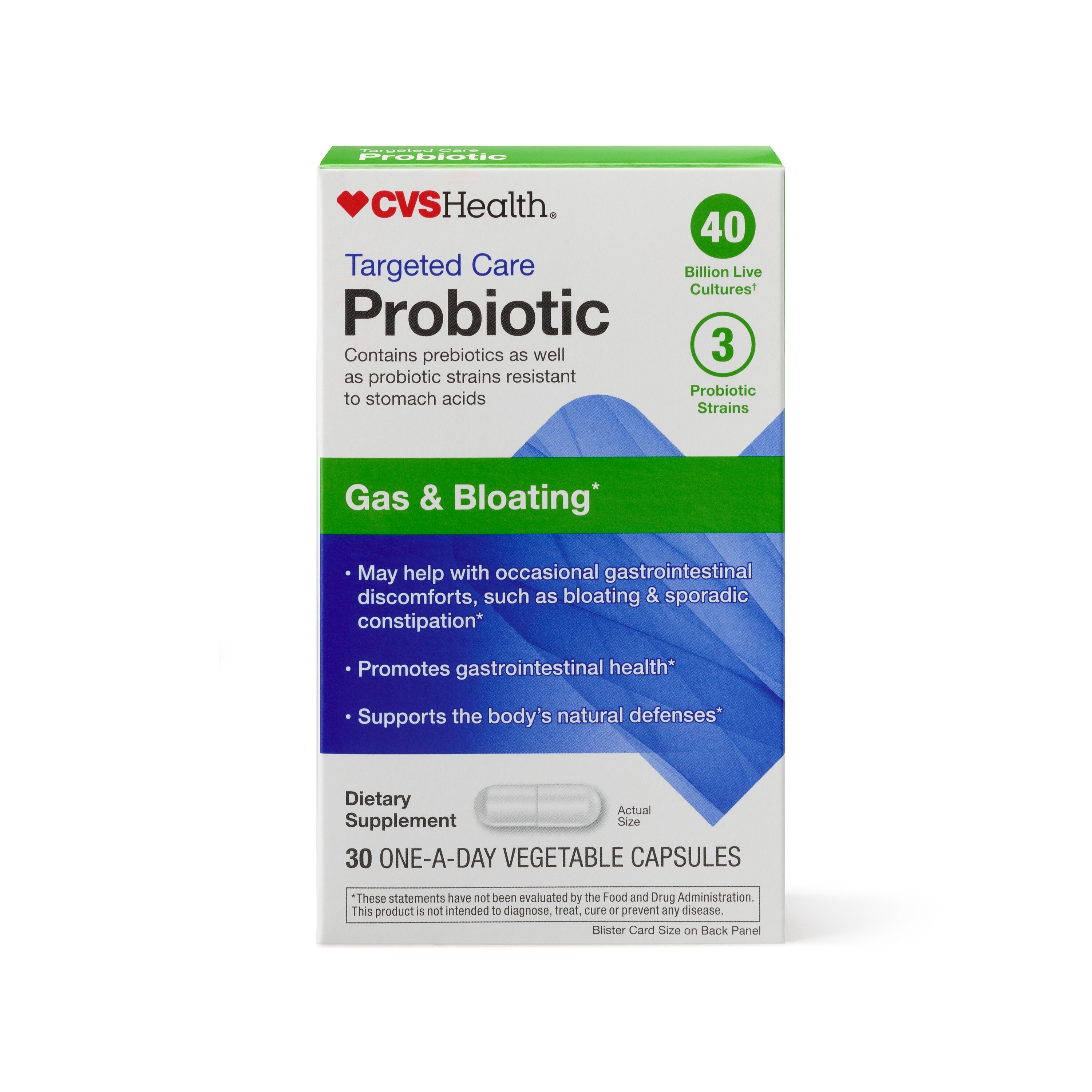 CVS Health Gas And Bloating Probiotic, 30 CT