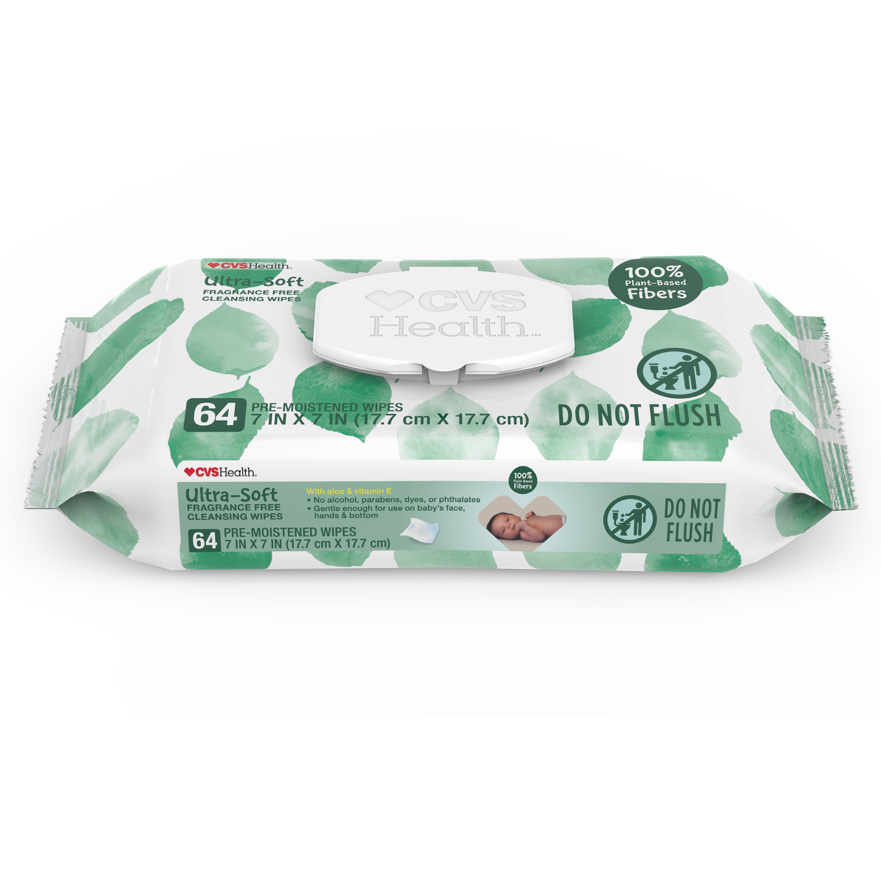 CVS Health Natural Baby Wipes, 64 CT