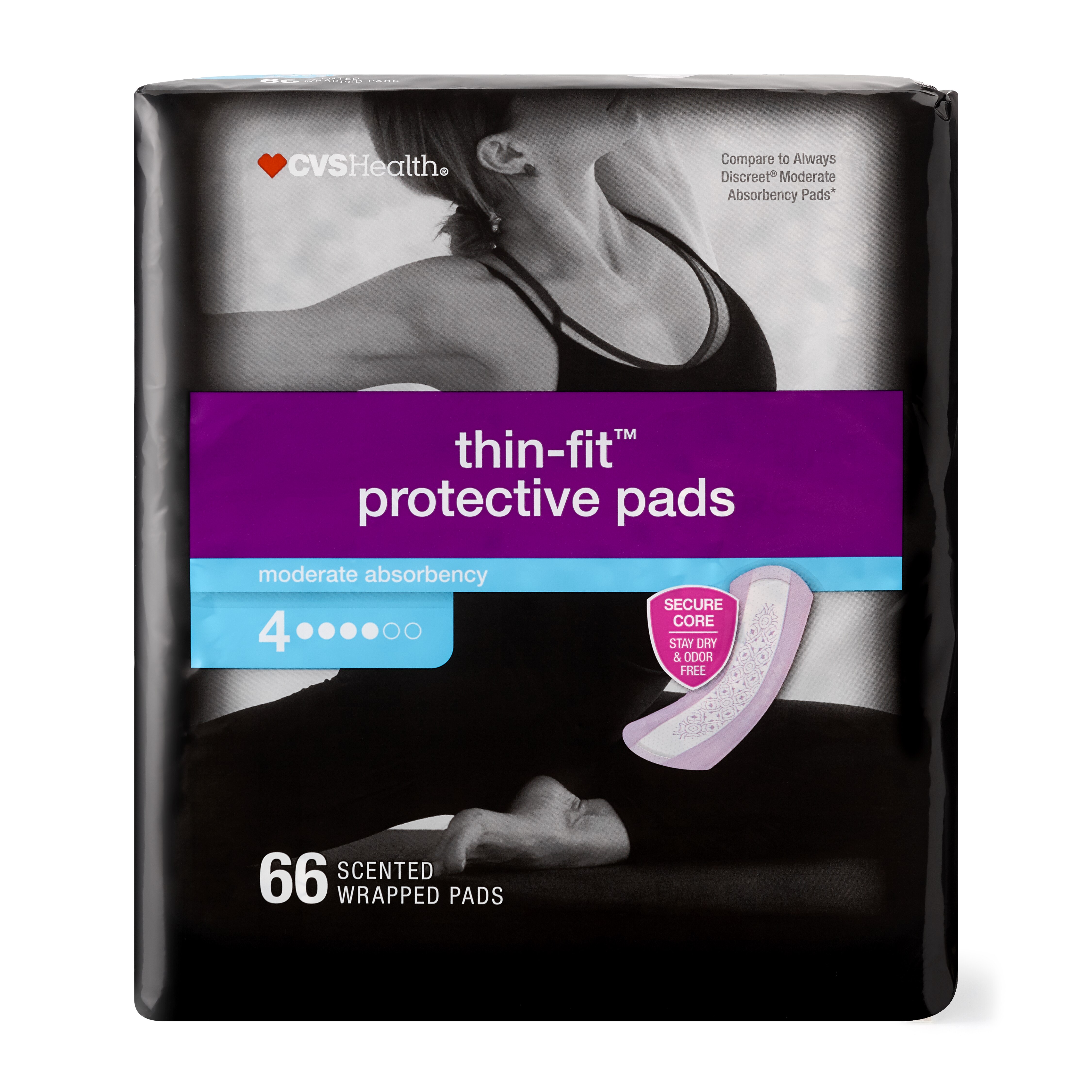 CVS Health Thin-fit Incontinence and Postpartum Pads for Women Extra Heavy Absorbancy