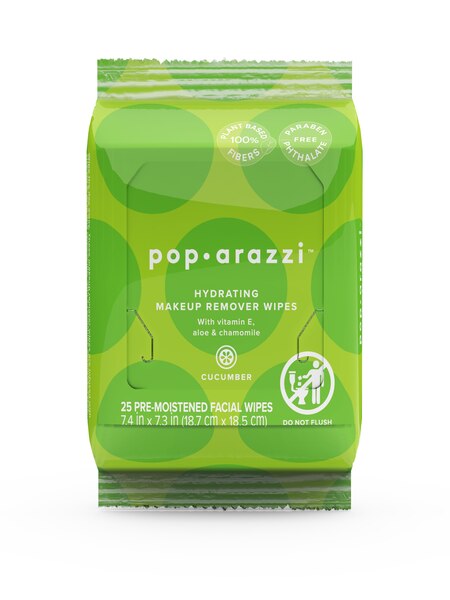 Pop-arazzi Hydrating Cucumber Cleansing Wipes, 25CT