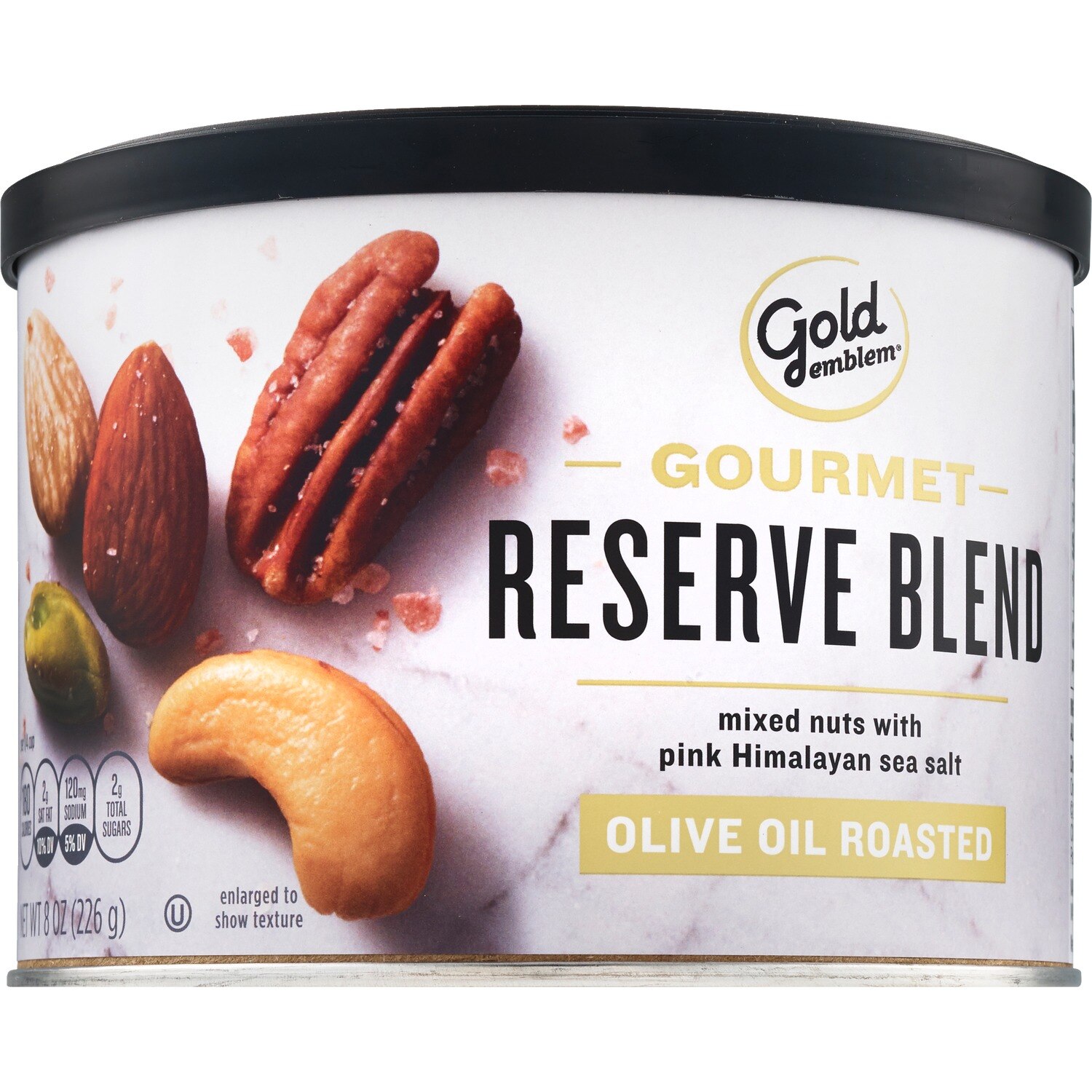 Gold Emblem Gourmet Reserve Blend Mixed Nuts with Pink Himalayan Sea Salt, Olive Oil Roasted, 8 oz