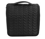 Pop-arazzi Quilted Hanging Toiletry Bag, Black, thumbnail image 1 of 5