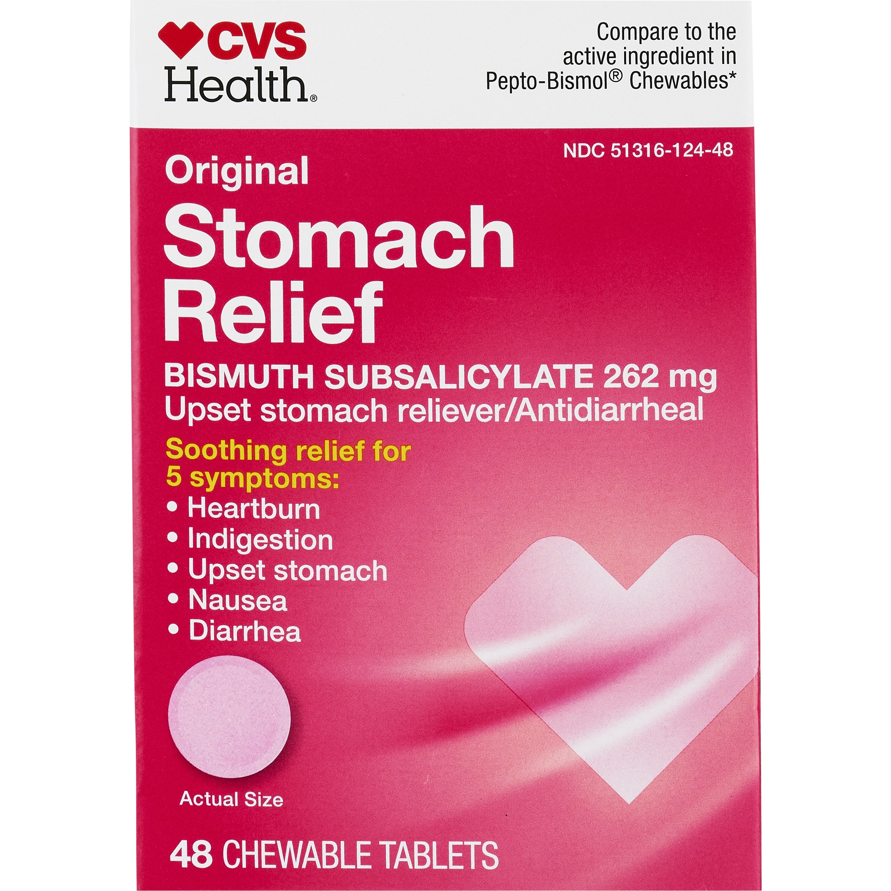 CVS Health Stomach Relief Chewable Tablets