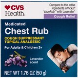 CVS Health Medicated Chest Rub, Lavender, 1.76 OZ, thumbnail image 1 of 5