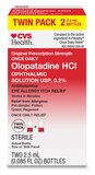 CVS Health Olopatadine HCl Eye Allergy Relief, Ophthalmic Solution USP, 0.2%, 2.5mL, Twin Pack, thumbnail image 1 of 2