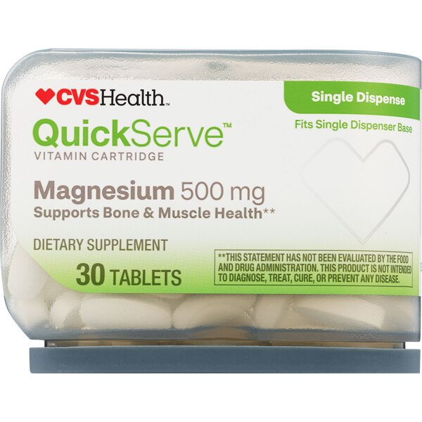 CVS Health QuickServe Magnesium Tablet Cartridge, 30 CT