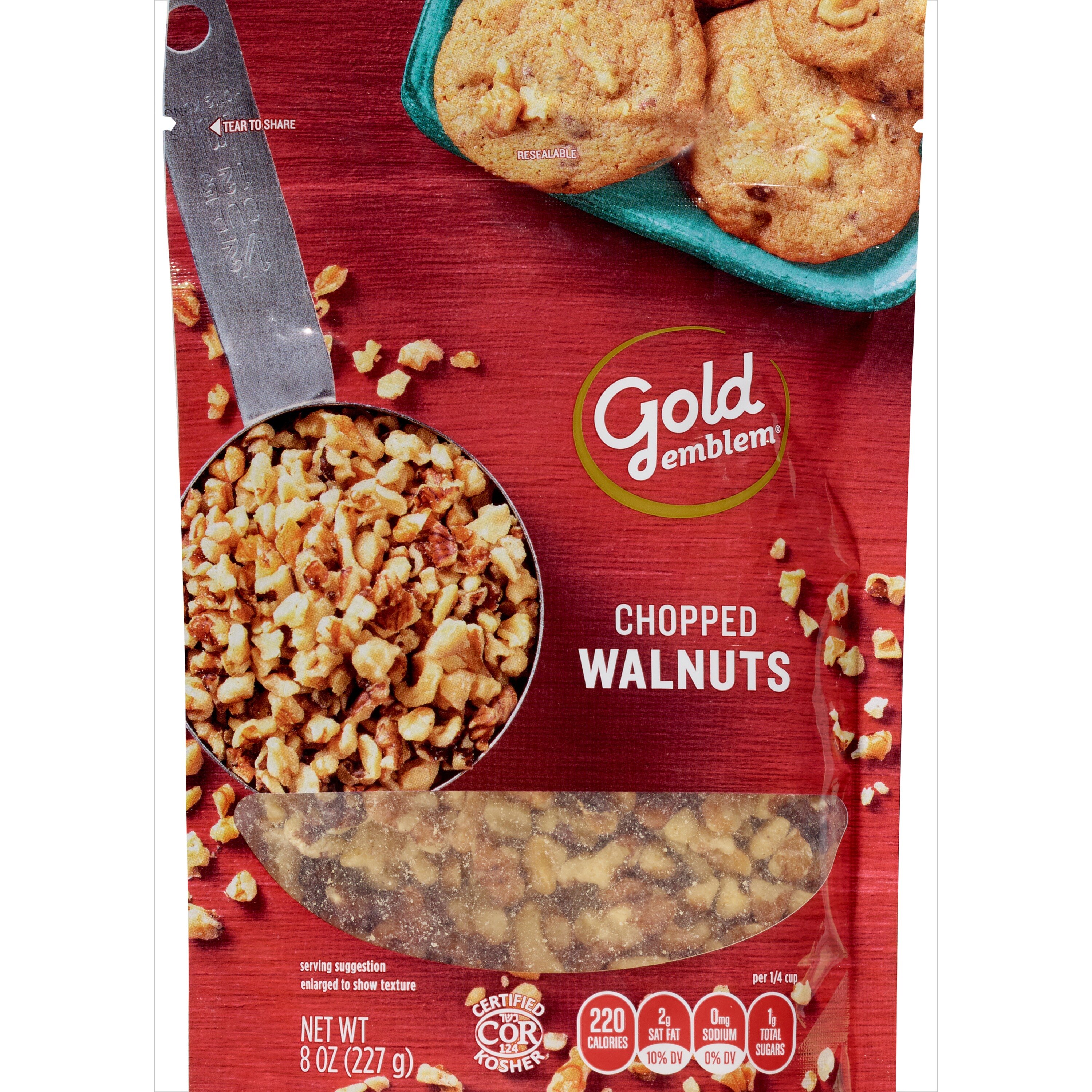 Gold Emblem Chopped Walnuts, 8 oz