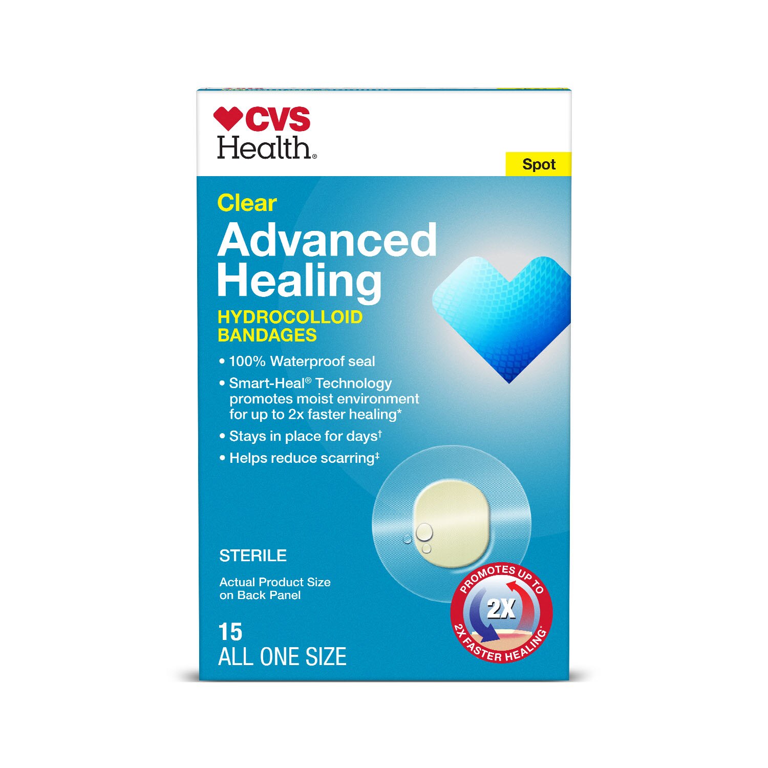 CVS Health Clear Advanced Healing Hydrocolloid Spot Bandages