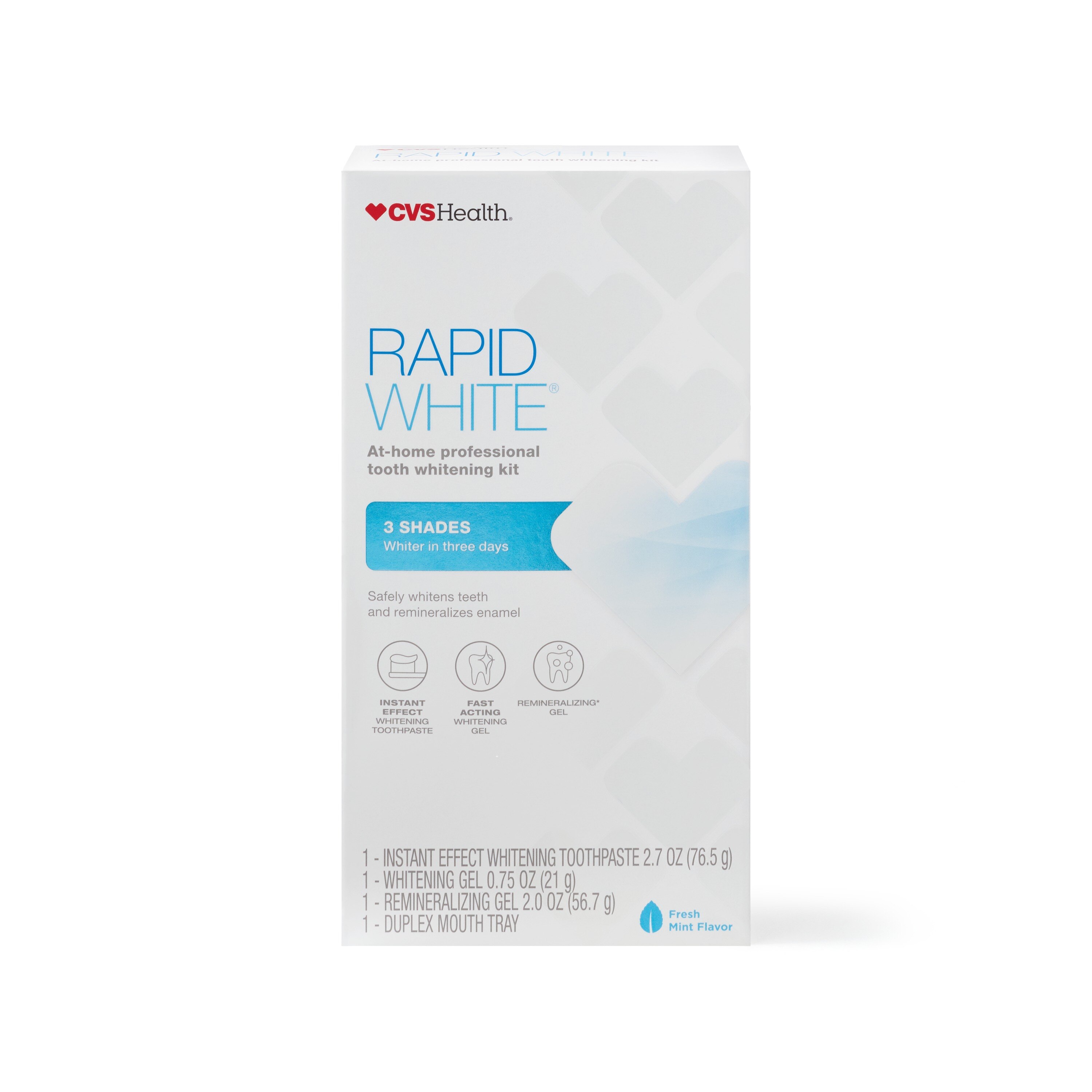 CVS Health Rapid White Tooth Whitening Kit, Fresh Mint