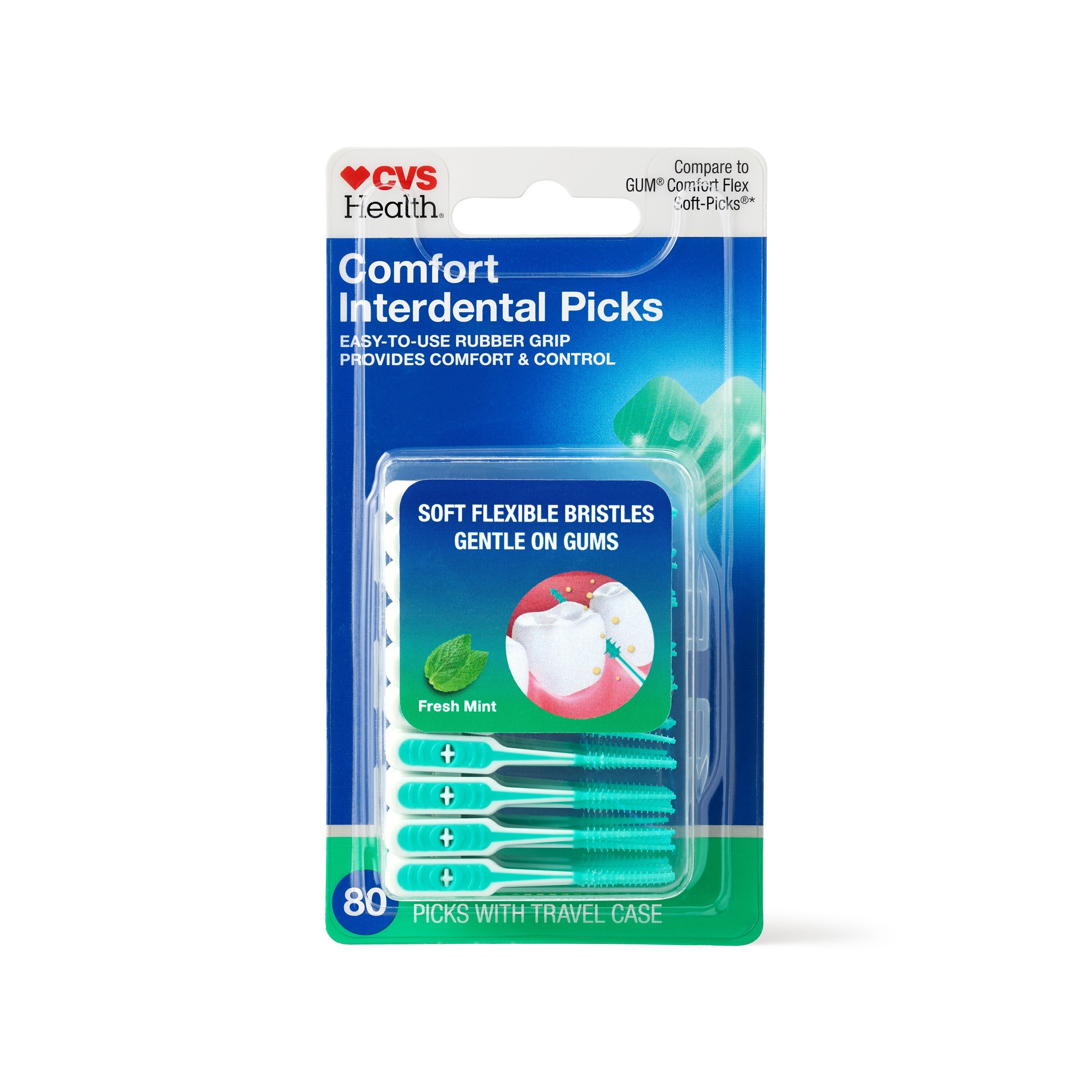 CVS Health Comfort Interdental Picks, Fresh Mint