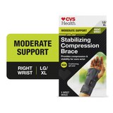 CVS Health Stabilizing Compression Right Wrist Brace, thumbnail image 2 of 10