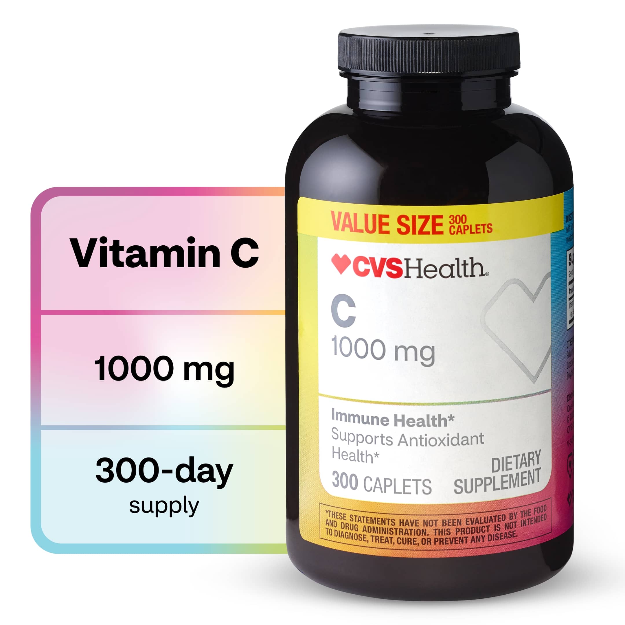 CVS Health Vitamin C Caplets, 300 CT