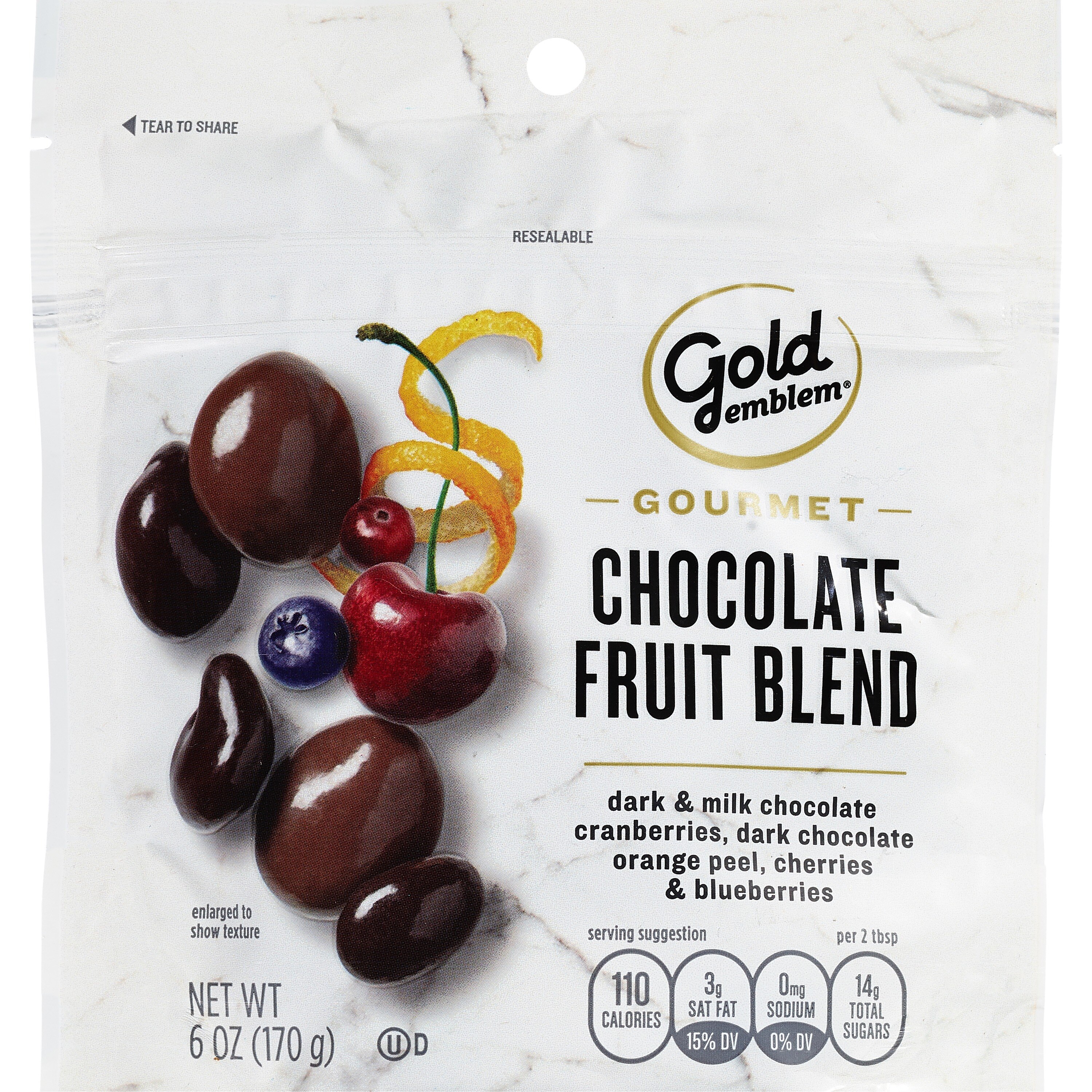 Gold Emblem Gourmet Chocolate Fruit Blend, 6 oz