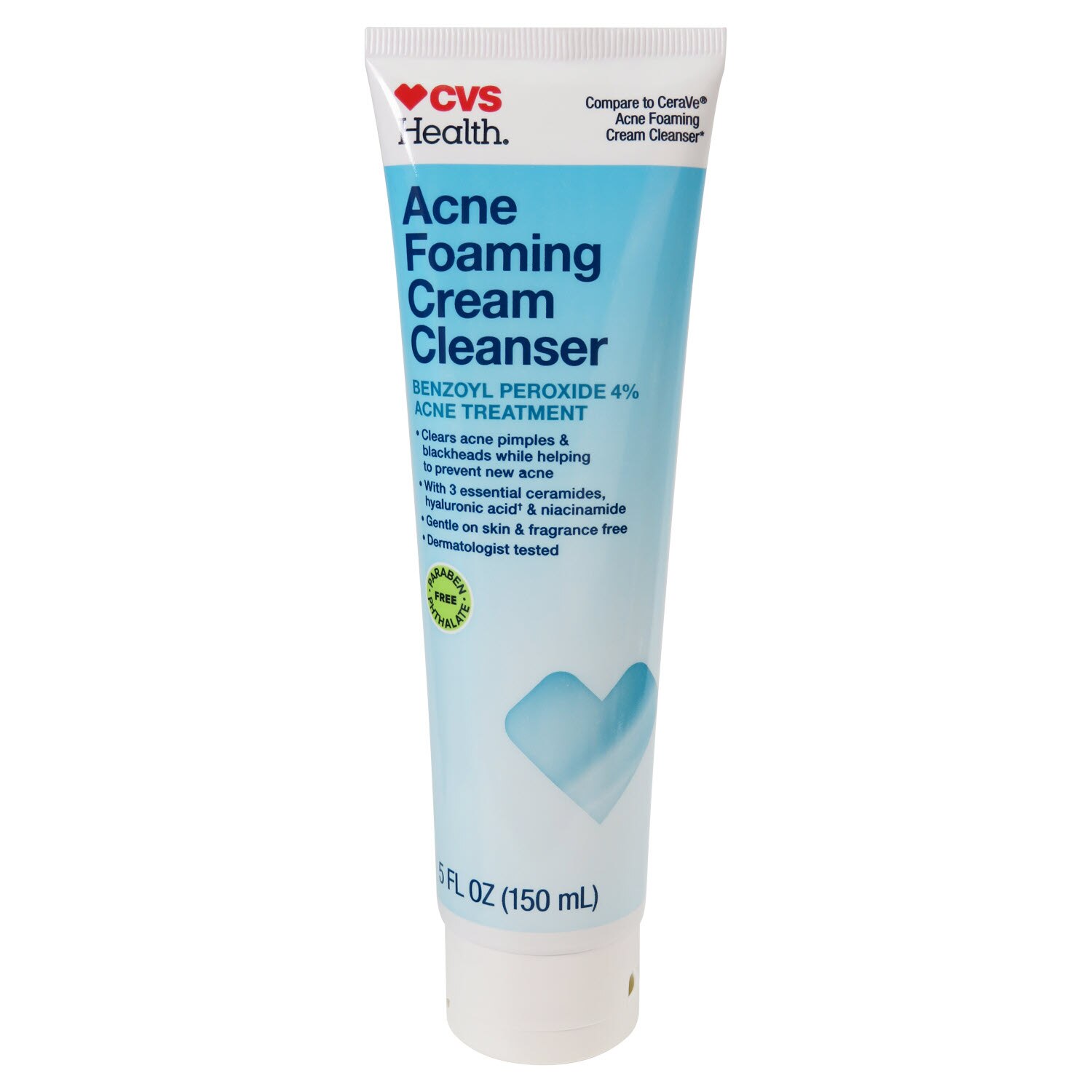 CVS Health Acne Foaming Cream Cleanser