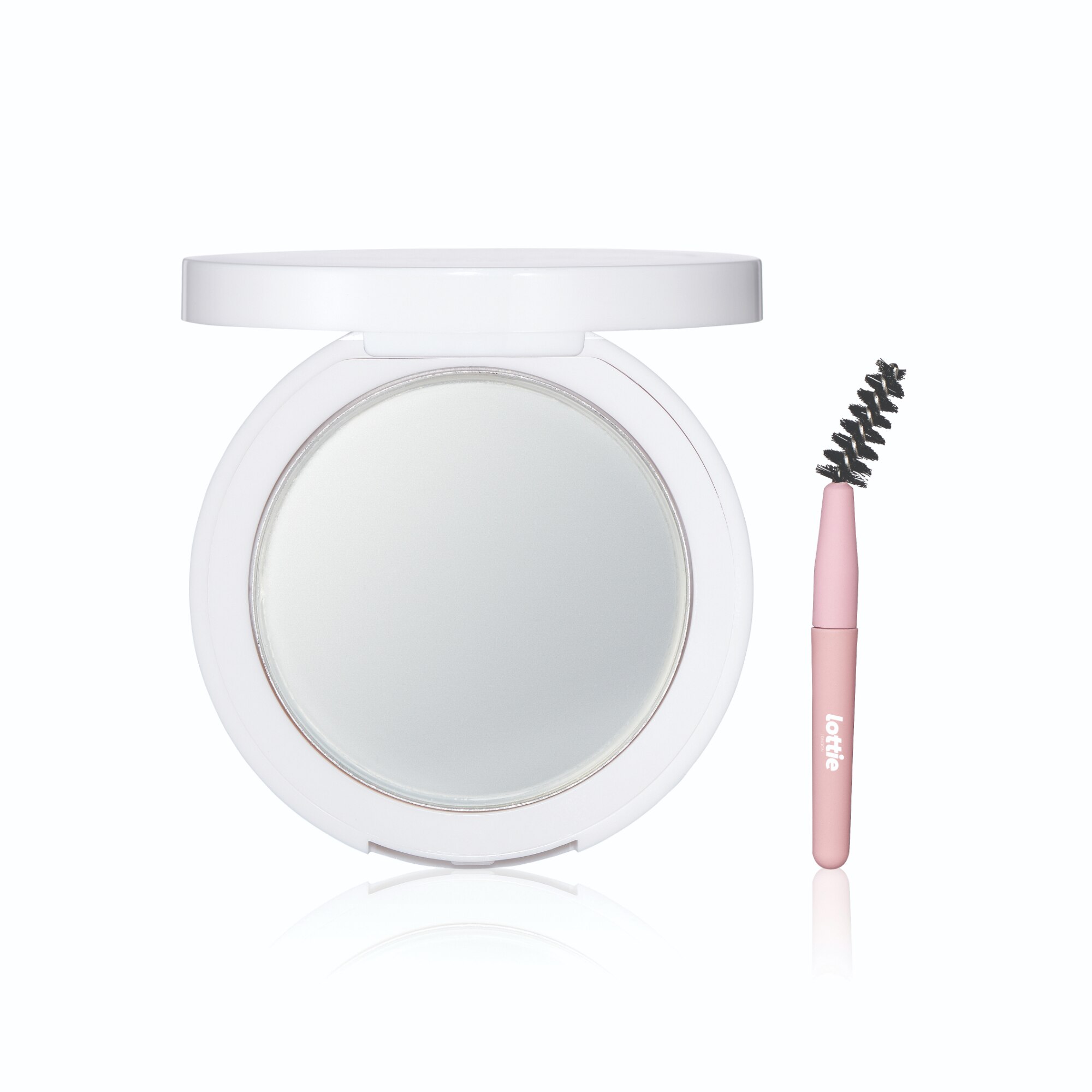 Lottie London Mega Brow Wax & Brush Set, Clear