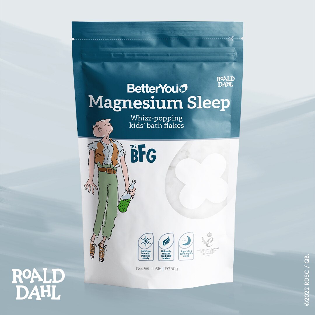 BetterYou Magnesium Sleep Kids' Bath Flakes, 1.6 LB