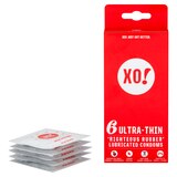 XO! Ultra-Thin Fairly Traded Rubber Condoms, 6 CT, thumbnail image 1 of 1