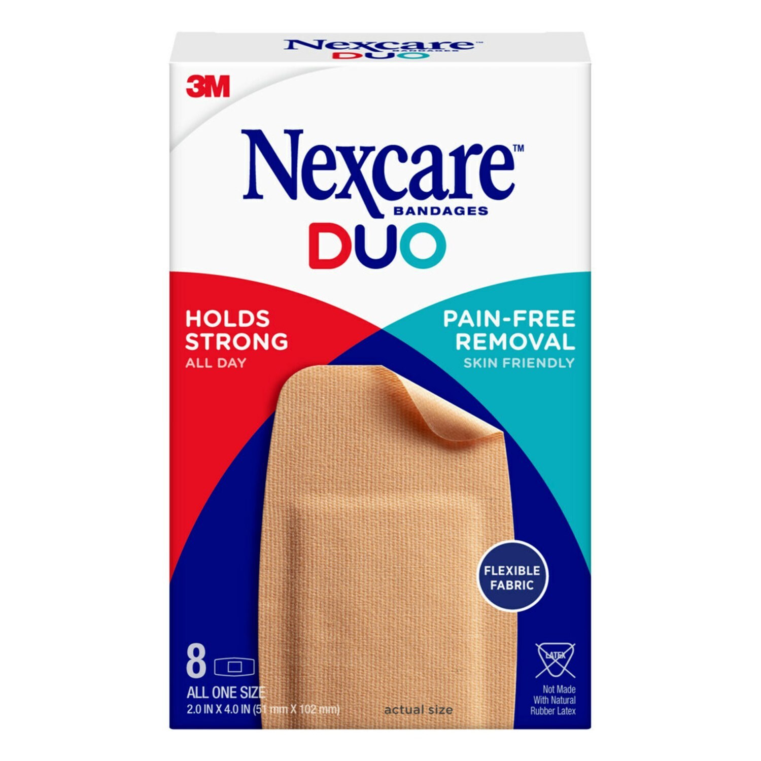 Nexcare DUO Bandages, All One Size