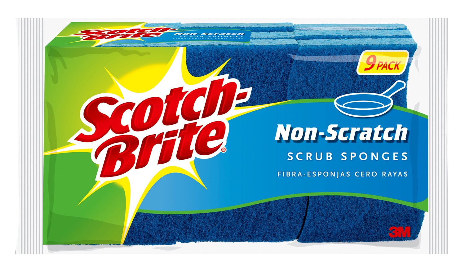 Scotch-Brite Non-Scratch Scrub Sponges, 9 CT