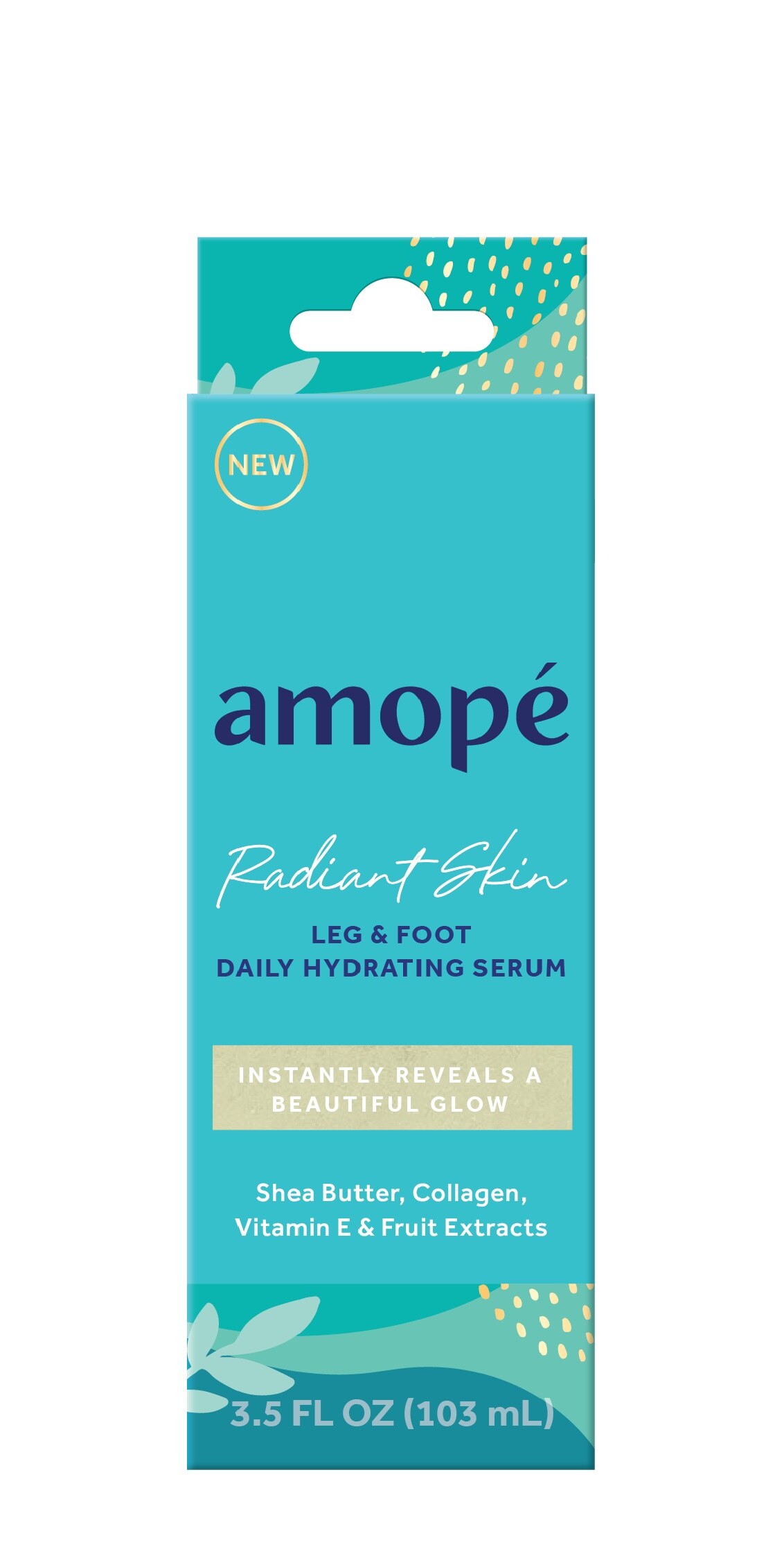 Amope Radiant Glowing Skin Leg & Foot Daily Hydrating Serum, 3.5 FL OZ