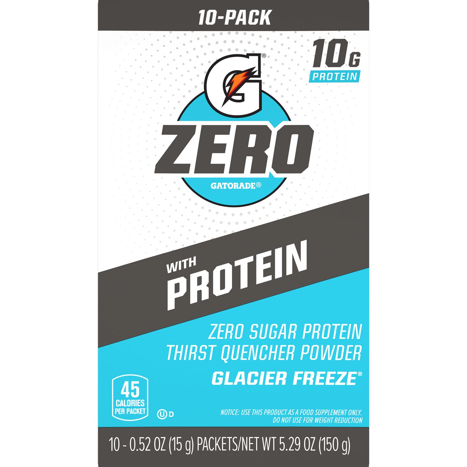 Gatorade Zero with Protein, Powder, 3oz, 10 CT