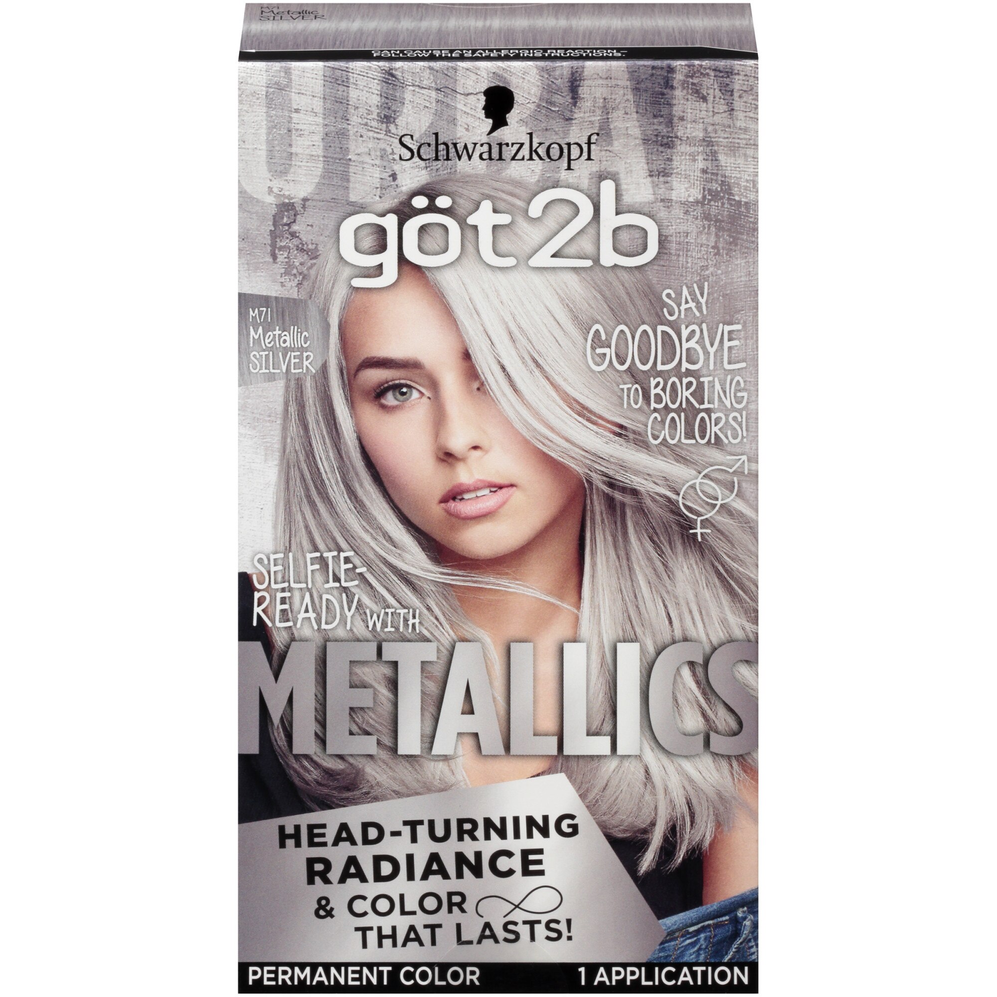 Got2b Metallic Permanent Hair Color, 4.6 OZ