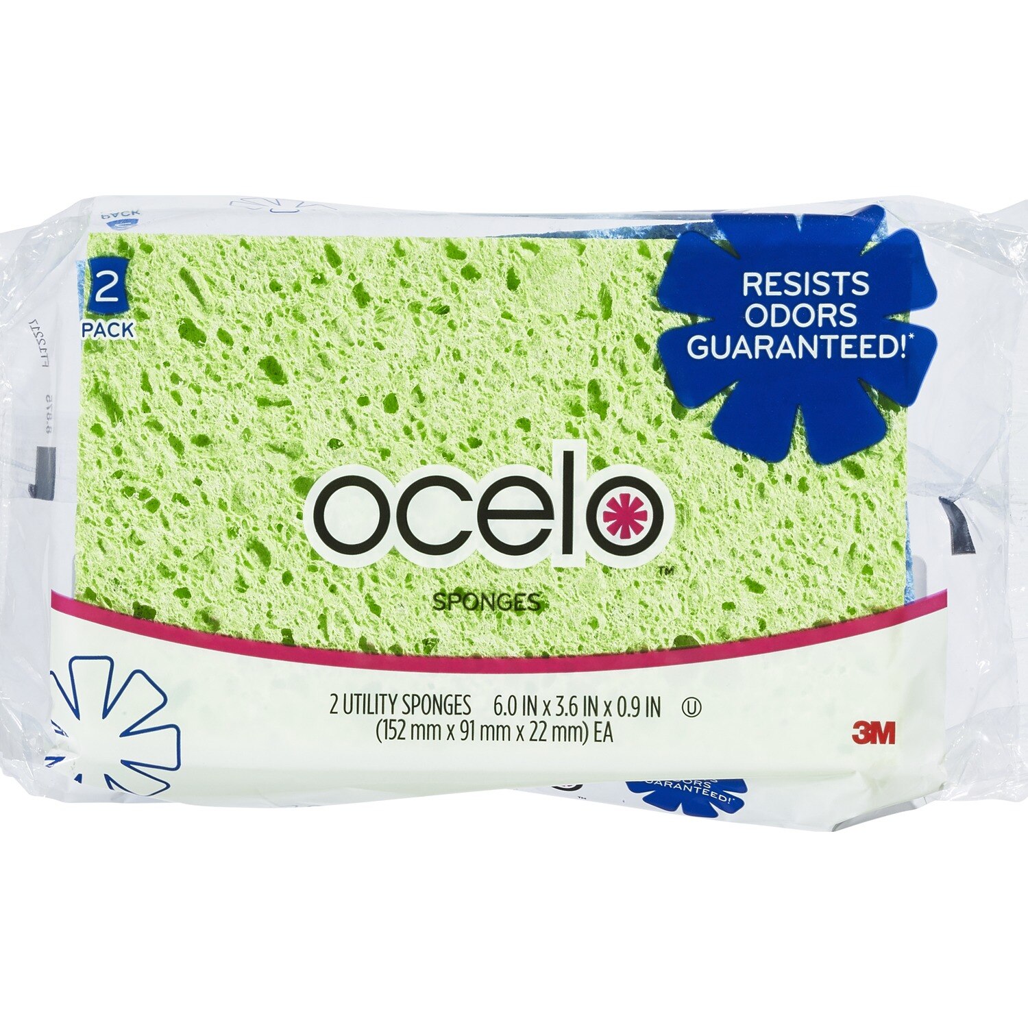 O-cel-o Utility Sponges, 2 Pack